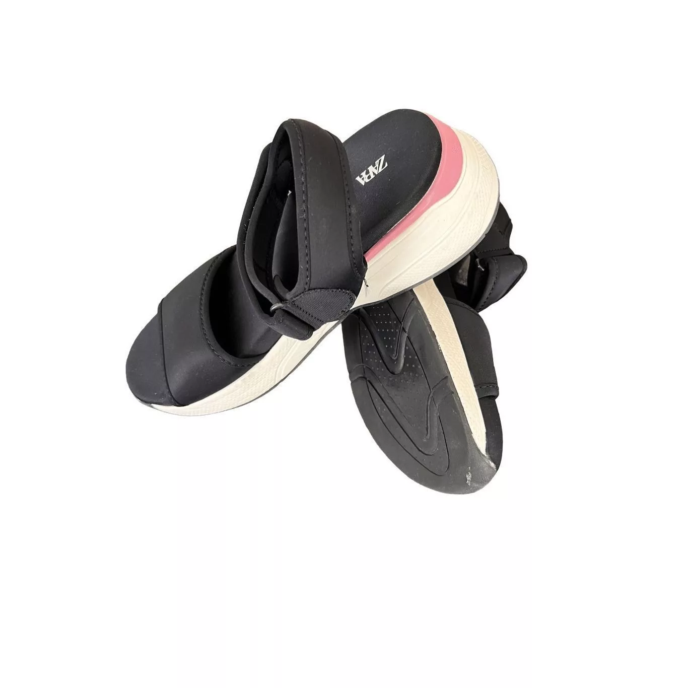 Zara Sandals ZARA Platform Wedge Sandals size 8 Black