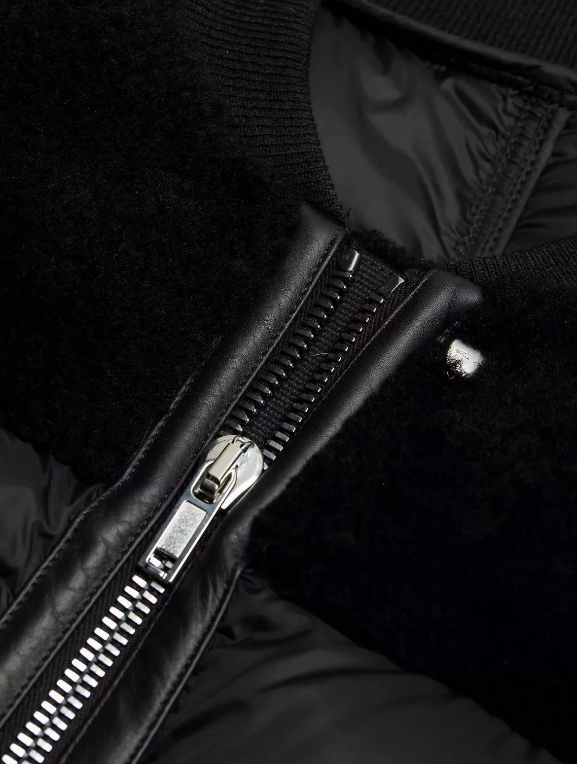 Rick Owens Light Jackets Rick Owens Luxor Flight Padded Down Jacket Black