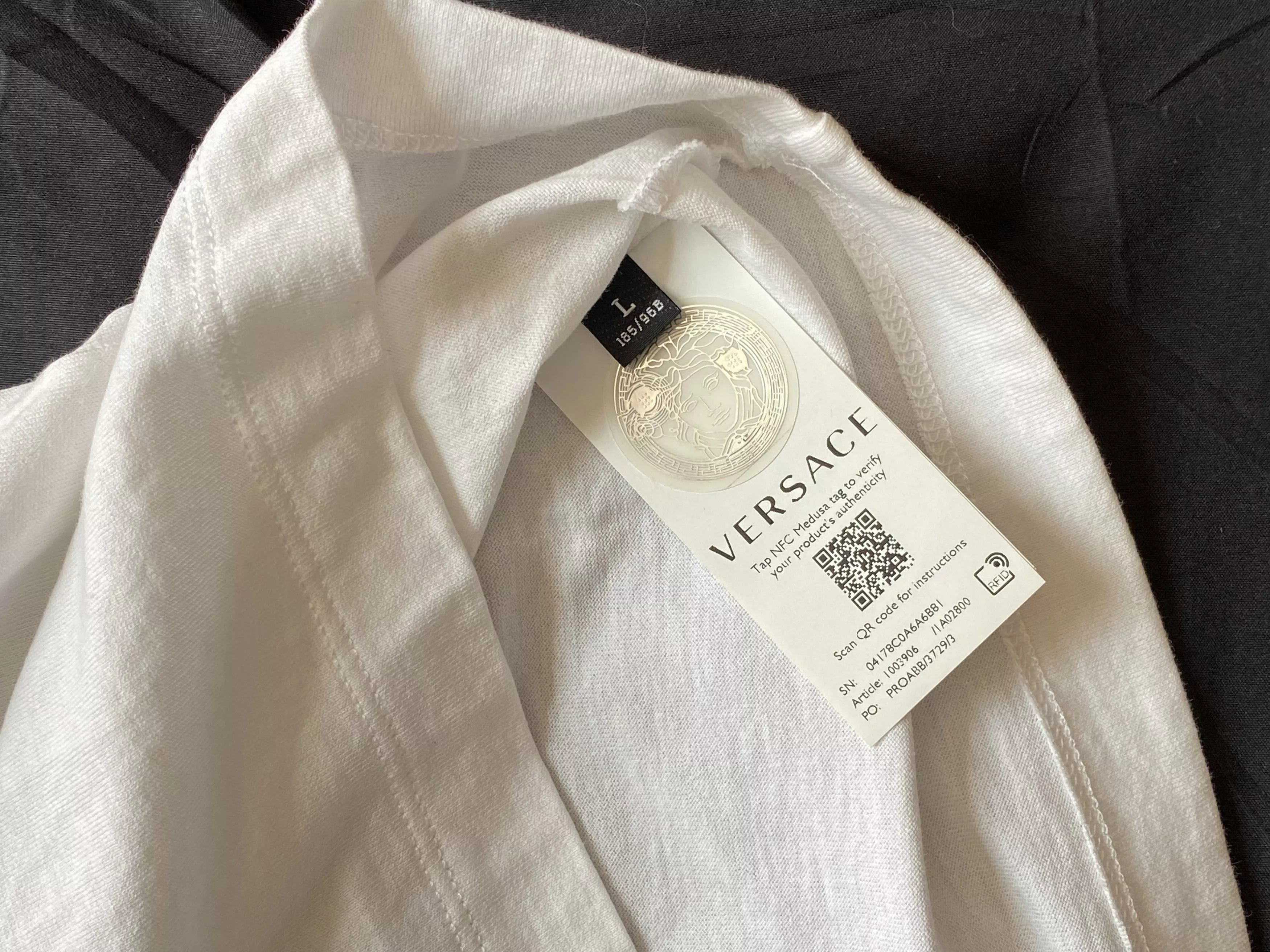 Versace Short Sleeve T Shirts Versace Graphic Tee White