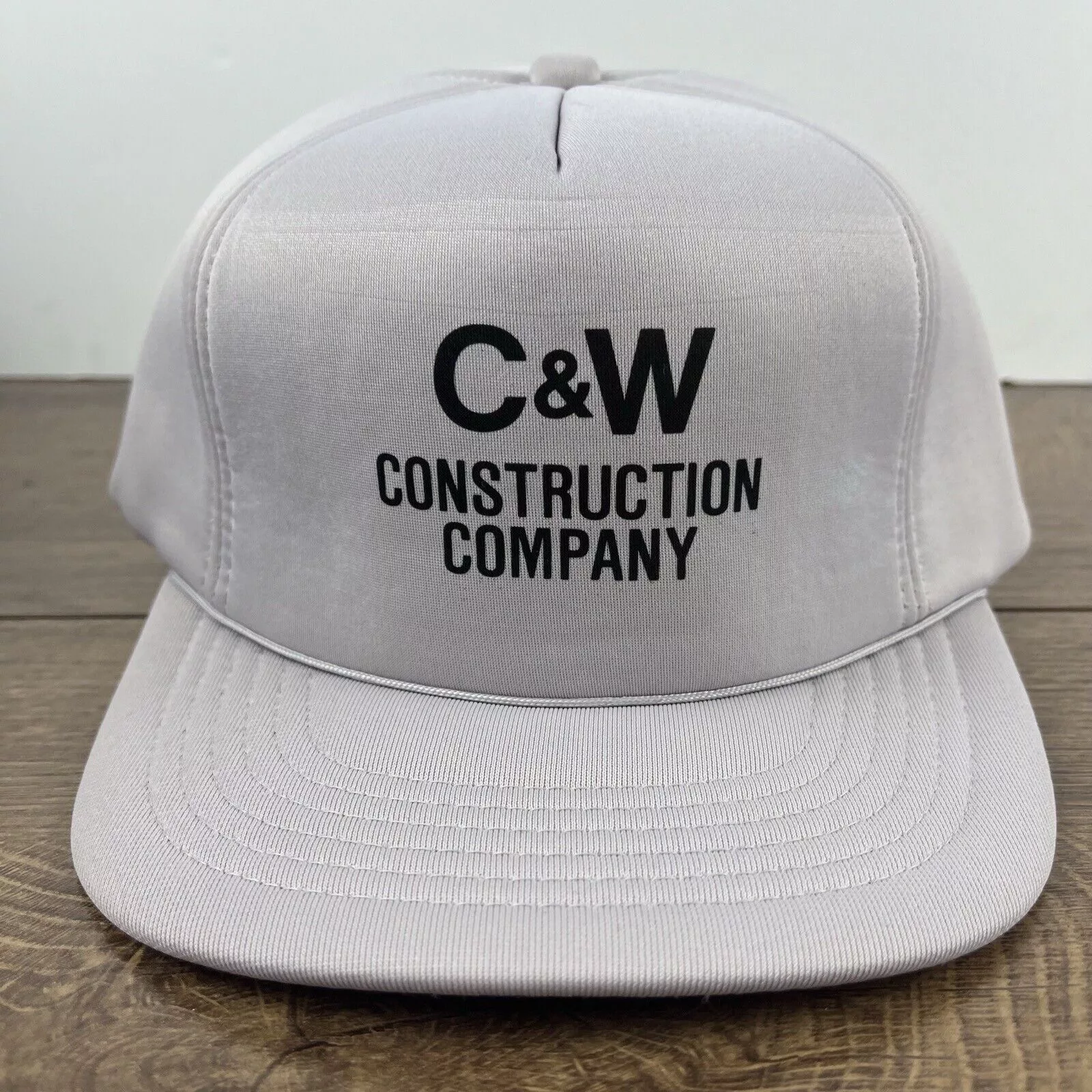 Other Hats Other C&W Construction Company Hat Gray Cap Snapback Adjustable Gr
