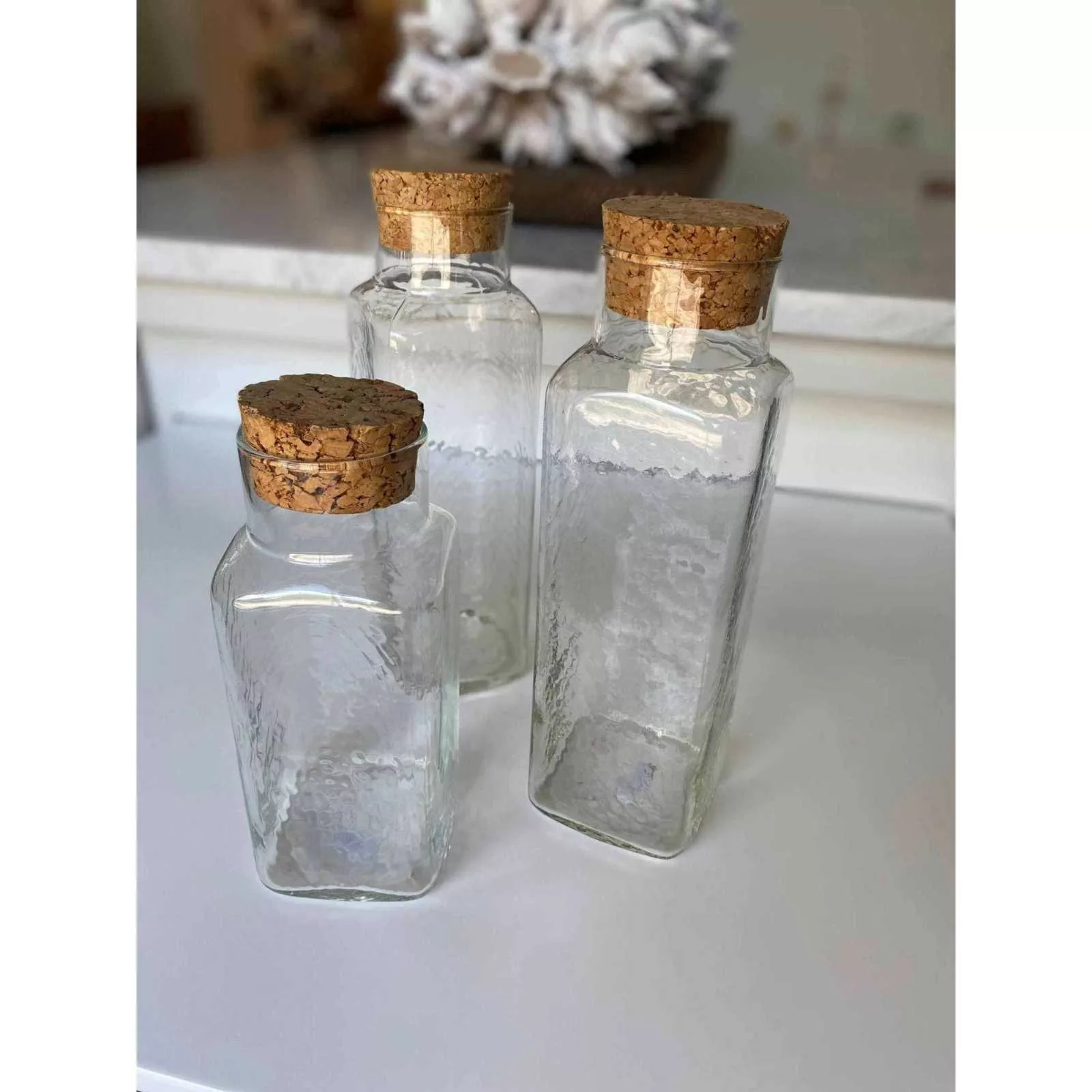 MCM Apothecary Jars with Cork Lids - Curated Home Decor