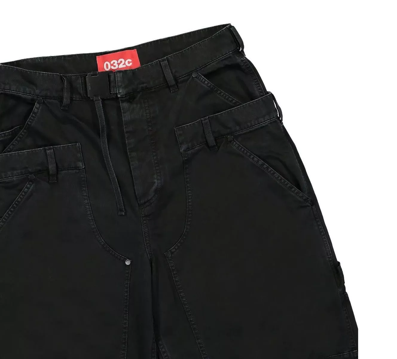 032c Casual Pants 032c Double Shift cotton utility trousers Gray