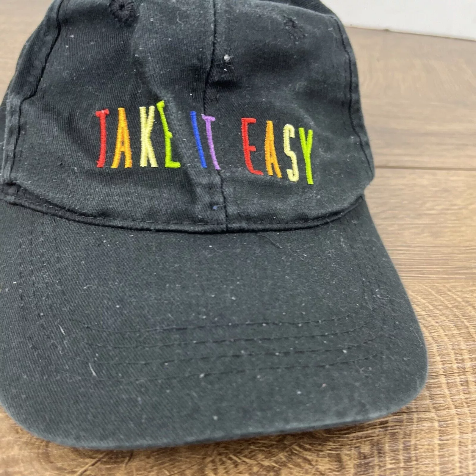 Other Hats Other Take it Easy Hat Take her Easy Black Hat Adjustable Adult Fi