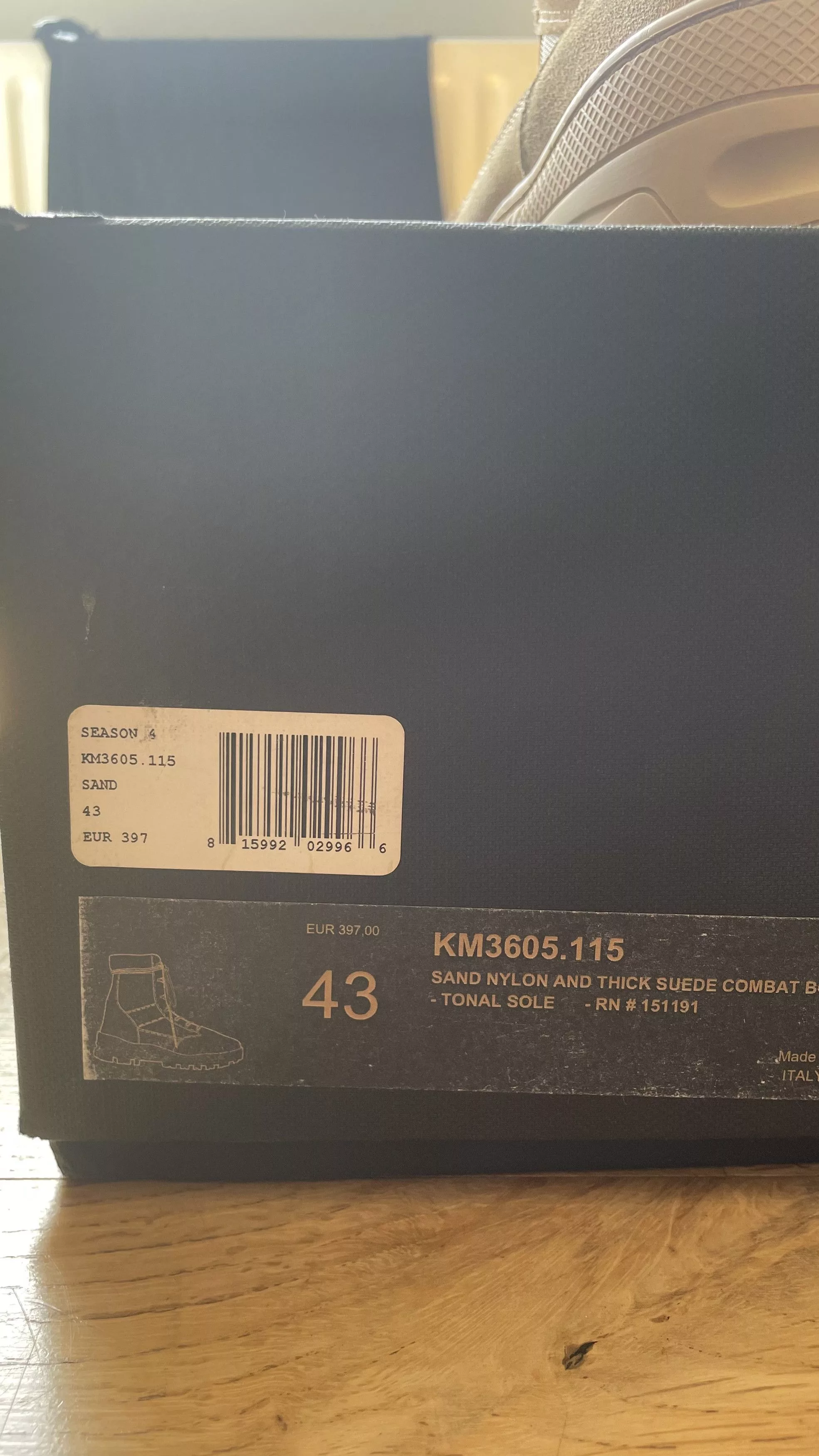 Yeezy Boots Yeezy Season 4 Combat Boots Beige