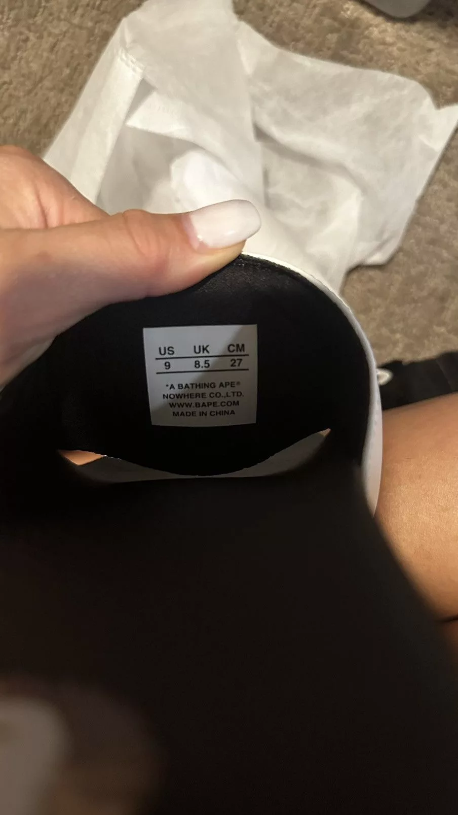 Bape Sandals Bapesta Slides White