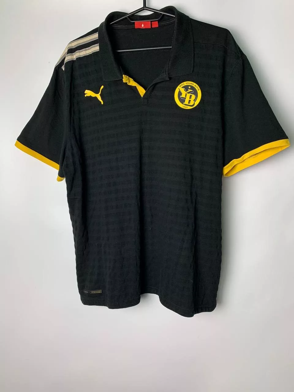 Puma Polos Puma × Vintage BSC Young Boys Switzerland Footbal Shirt Soccer Jersey Polo Black
