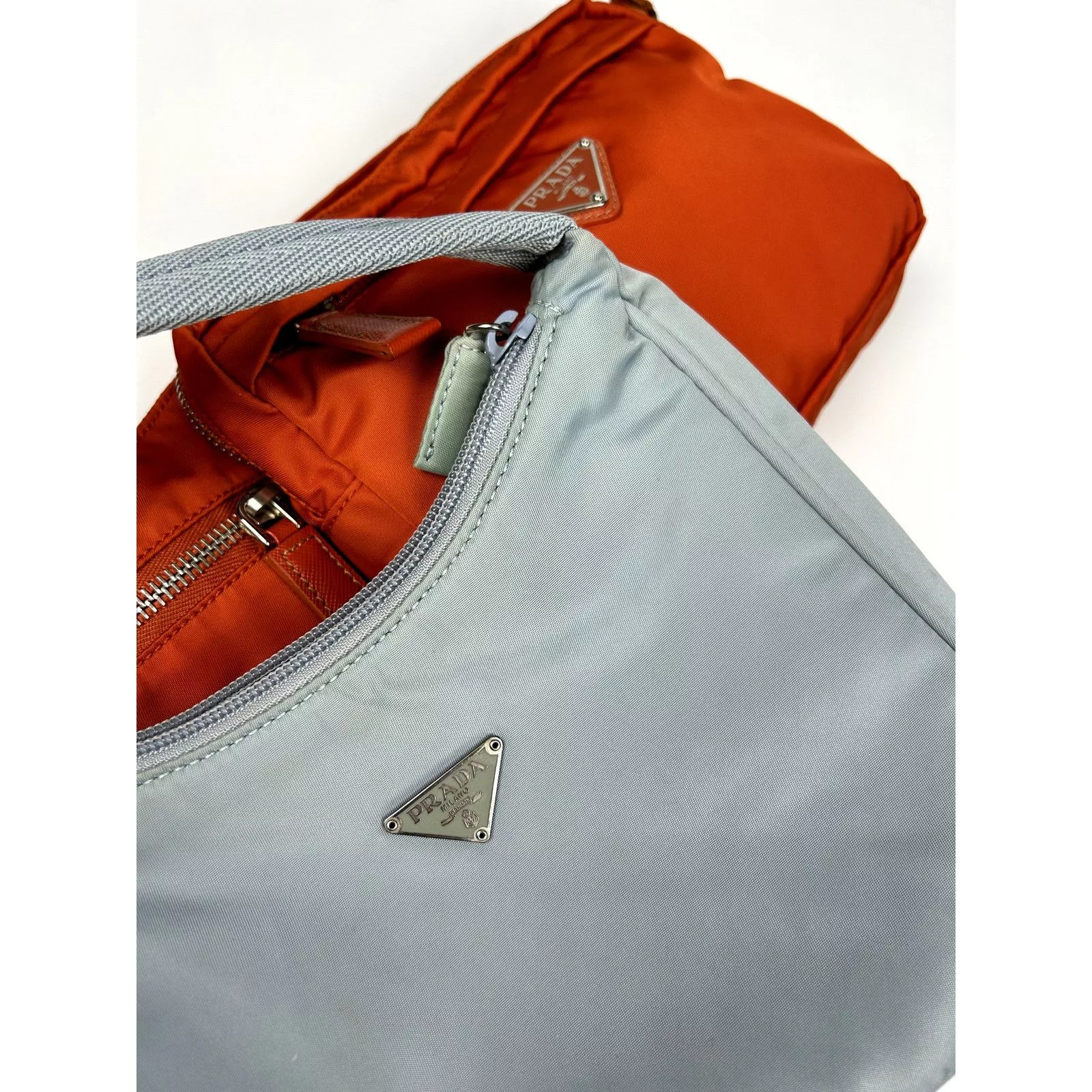 Prada Mini Bags Prada 2000 Nylon Shoulder Bag Gray