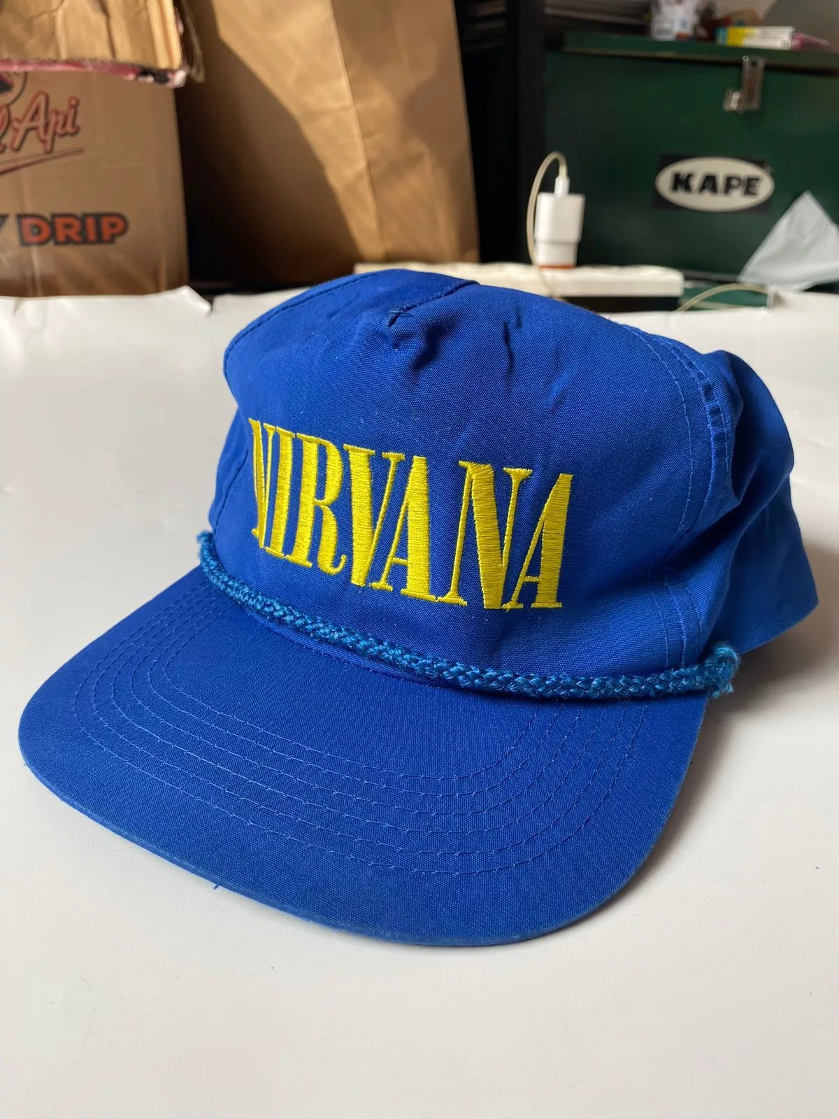 Band Tees Hats Band Tees × Vintage Snapback/Hat Nirvana Nevermind Blue