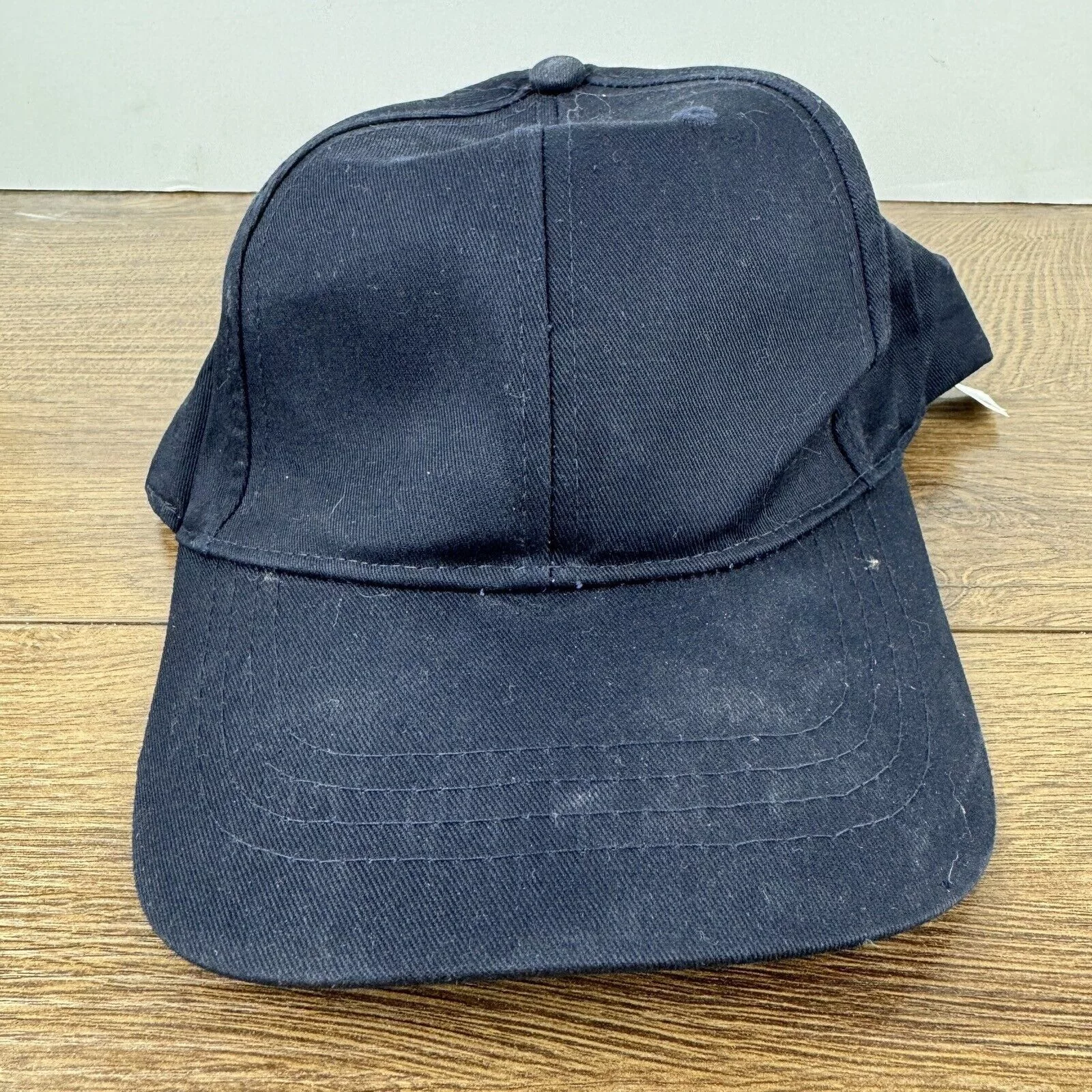 Other Hats Other Plain Black Hat Adjustable Adult Size Hat Cap Baseball Hat