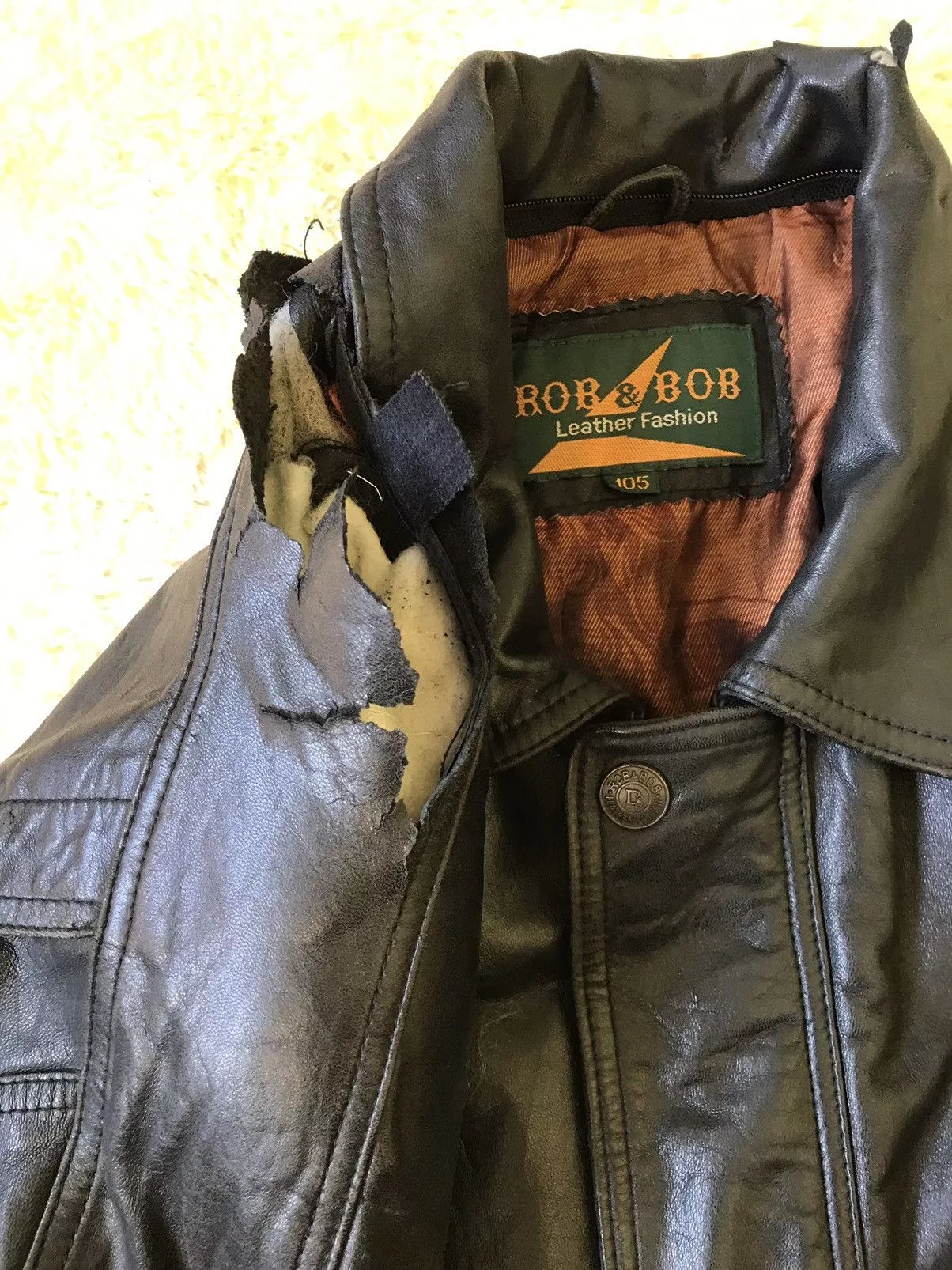 Leather Leather Jackets Leather × Vintage Rob & Bob Vintage Leather Jacket Black