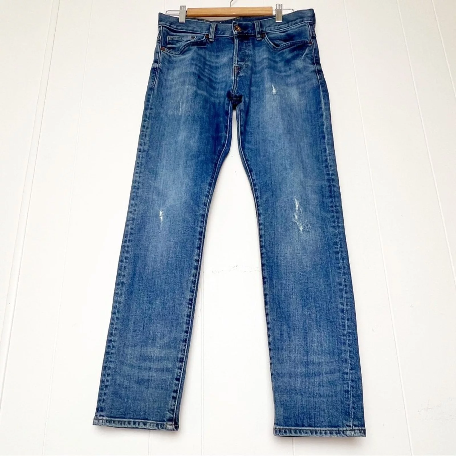 H&M Denim H&M Slim Low Waist Button Fly 5 Pocket Jeans Men’s 32x30 Blue