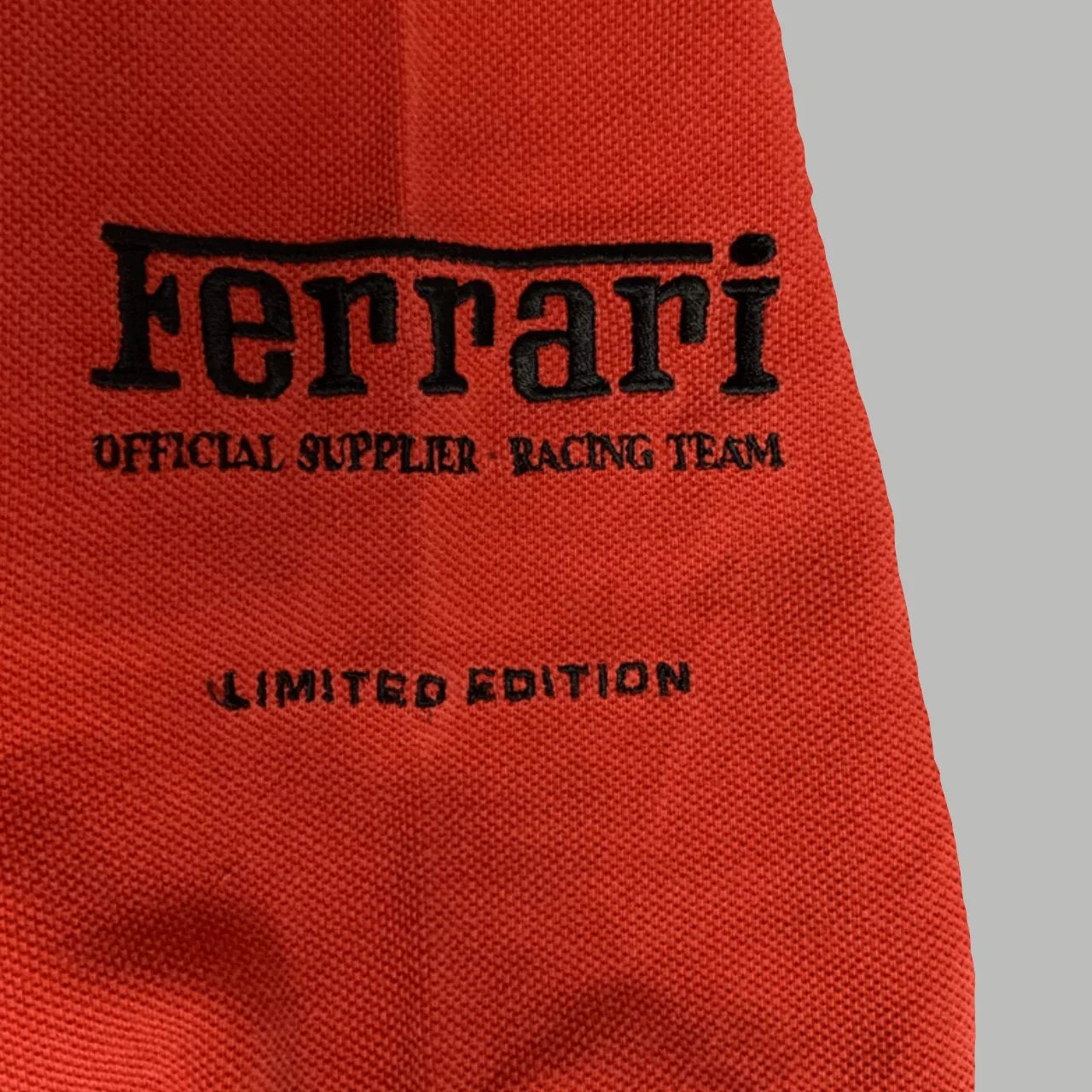 Ferrari Polos Ferrari × Tommy Hilfiger × Vintage Vintage Tommy Hilfiger Ferrari Racing polo tee Red
