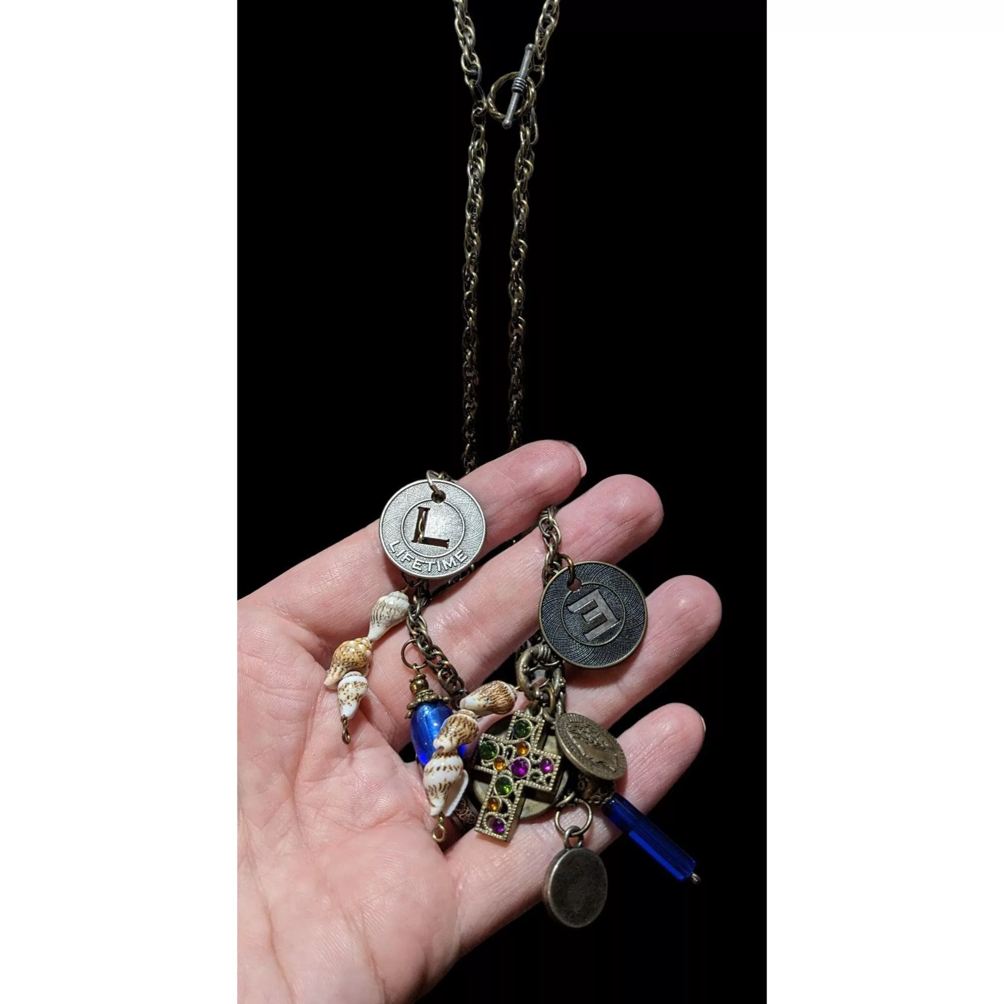 Other Necklaces Other Chain Tassel Charm Necklace Gold