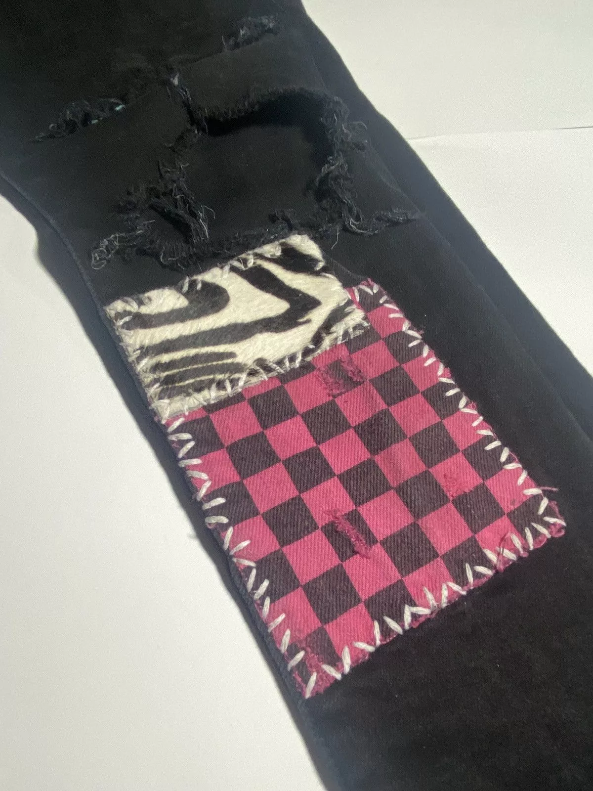 Amiri Denim Amiri Animal Leopard Jeans Black