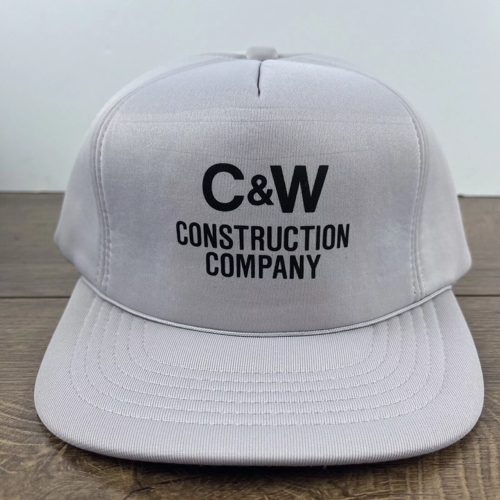 Other Hats Other C&W Construction Company Hat Gray Cap Snapback Adjustable Gr
