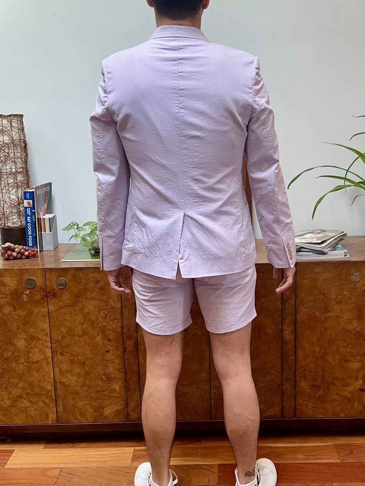 Topman Suits Topman Lavender Summer Short Suit SET Purple