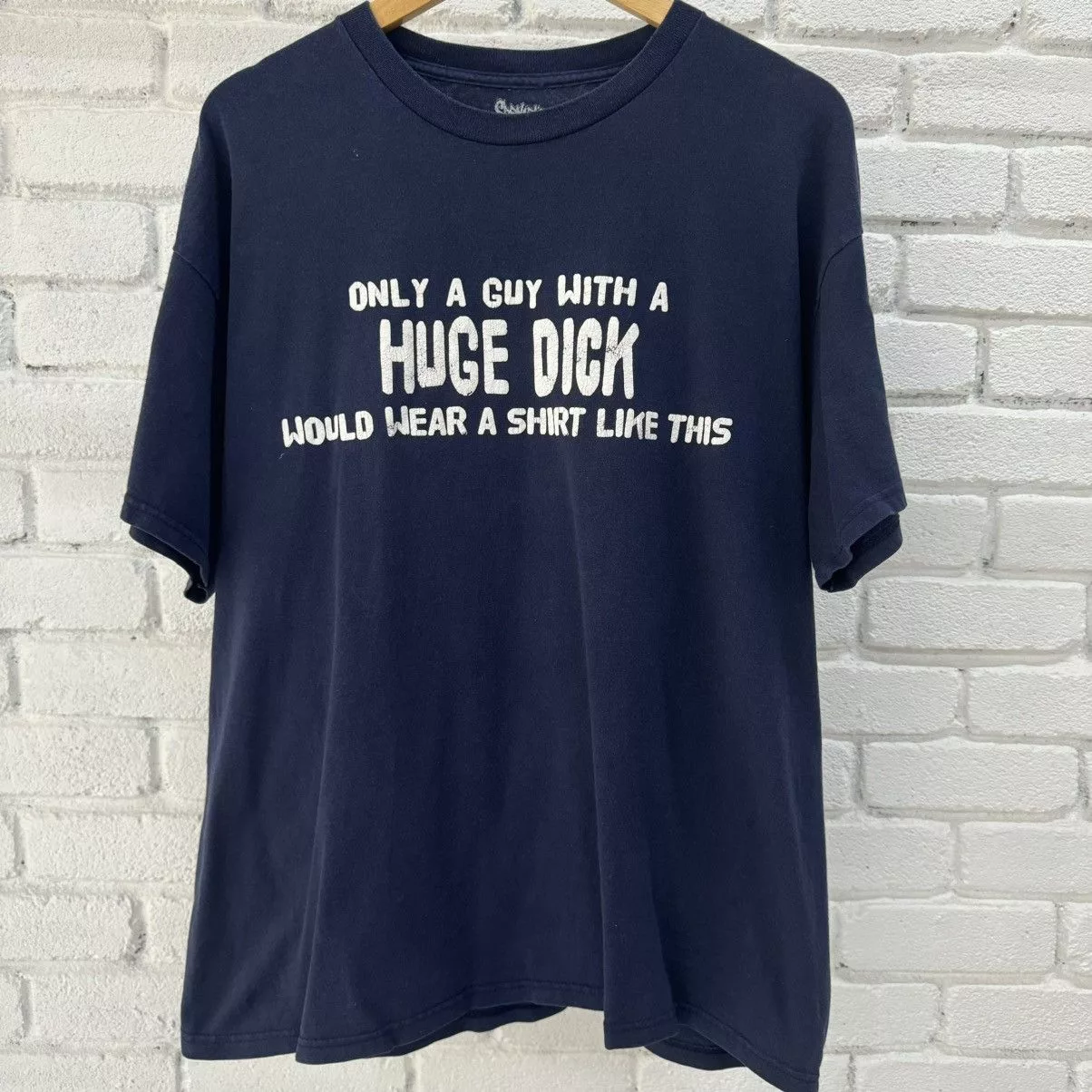 Other Short Sleeve T Shirts Other Huge Dick Tee Blue
