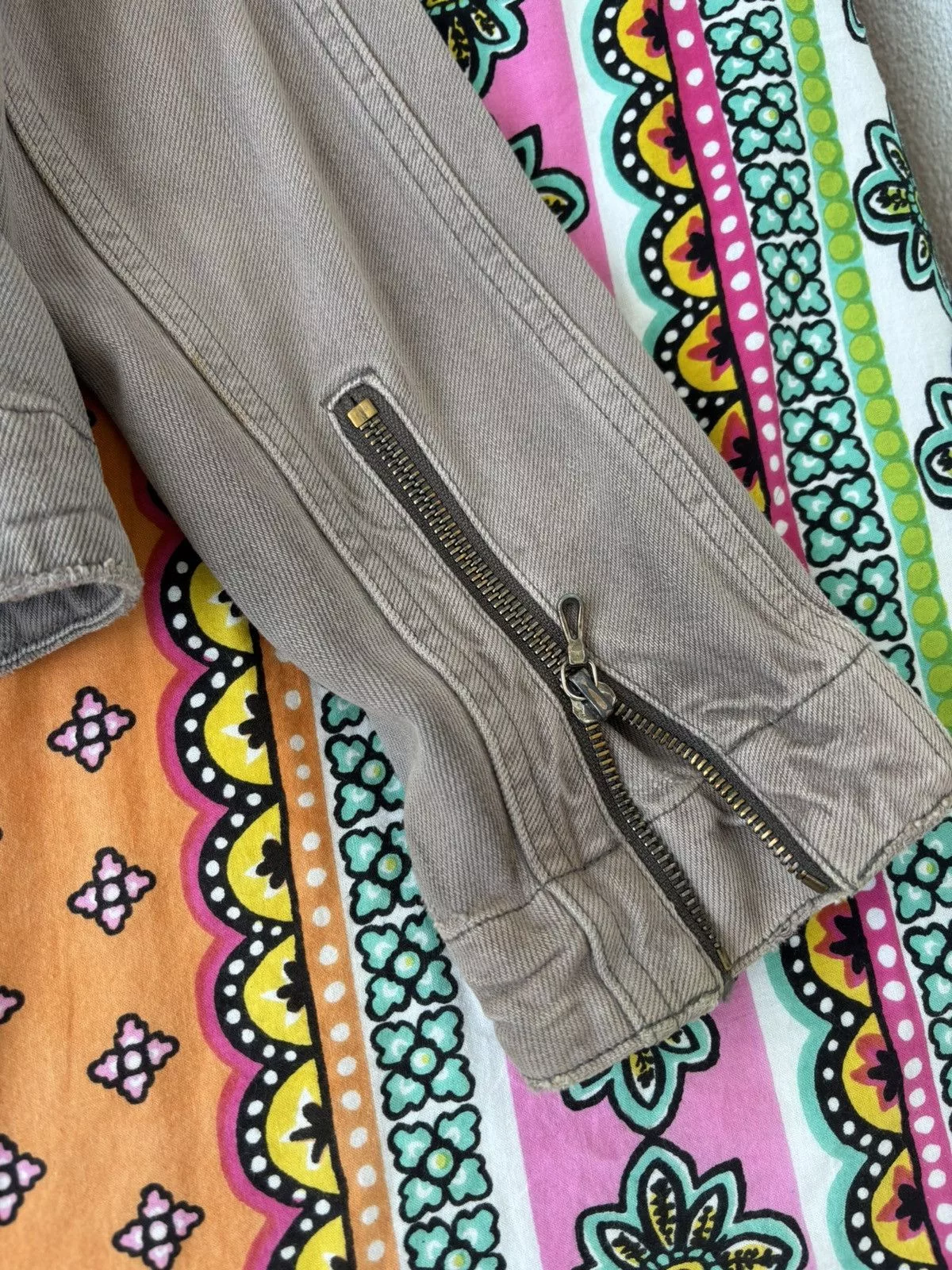 Julius Denim Jackets Julius Juluis 7 Denim Jacket Beige