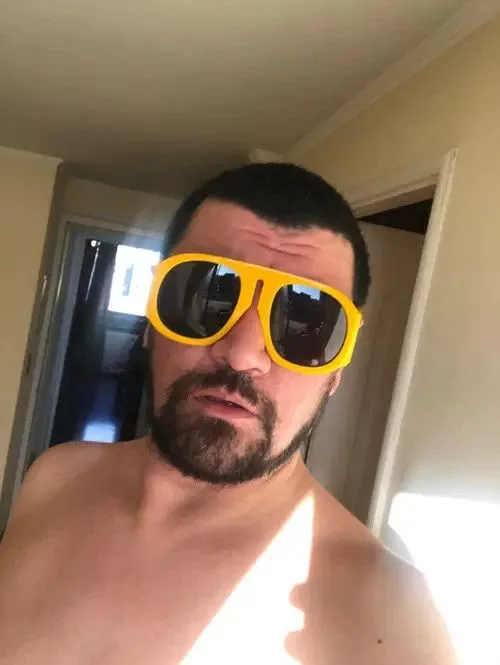 Other Sunglasses Other Oversized Square Goggle Steampunk Big Frame Sunglasses Yellow Streetwear