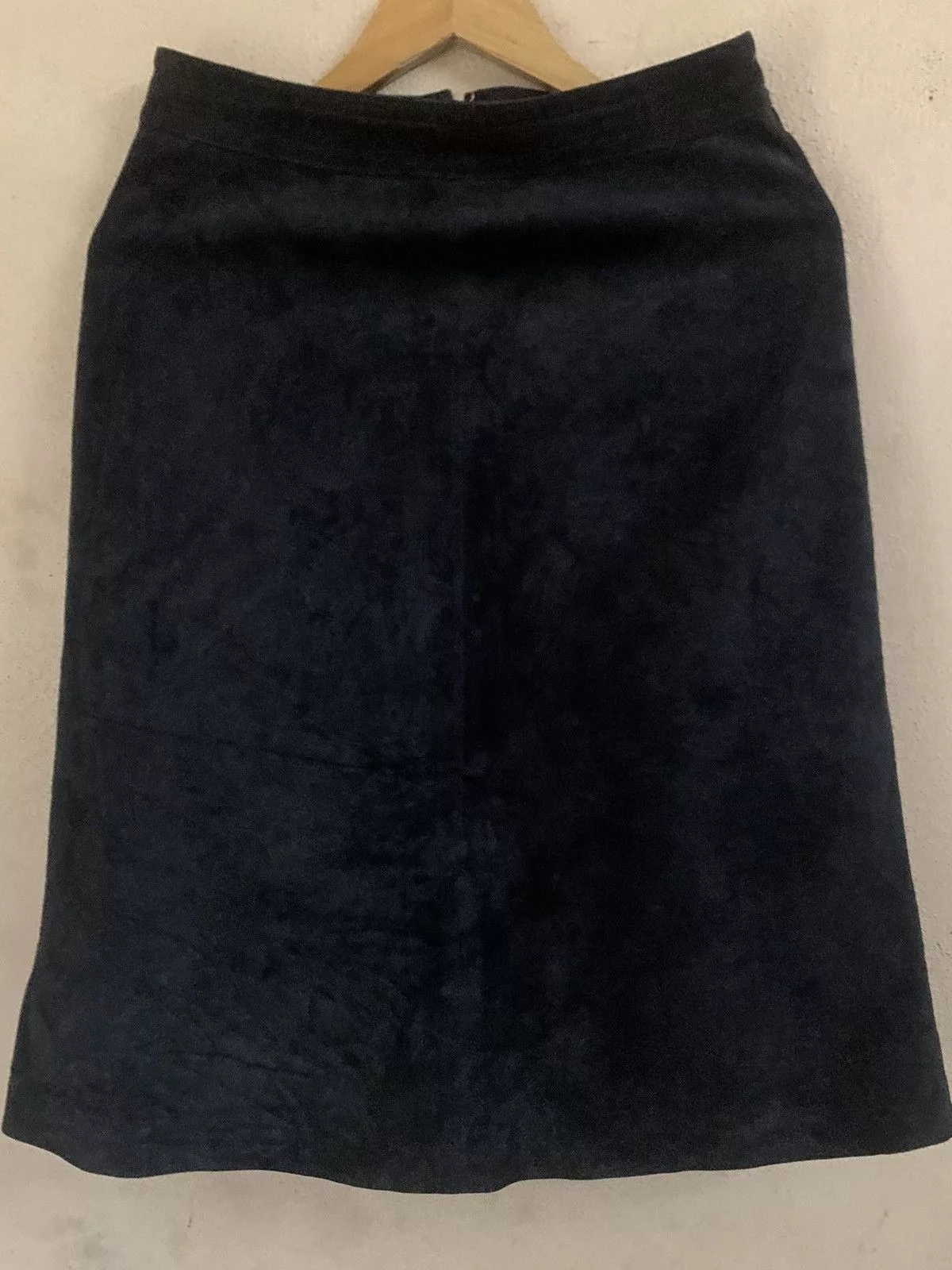 Celine Midi Skirts Vintage celine double lining suede skirt Blue