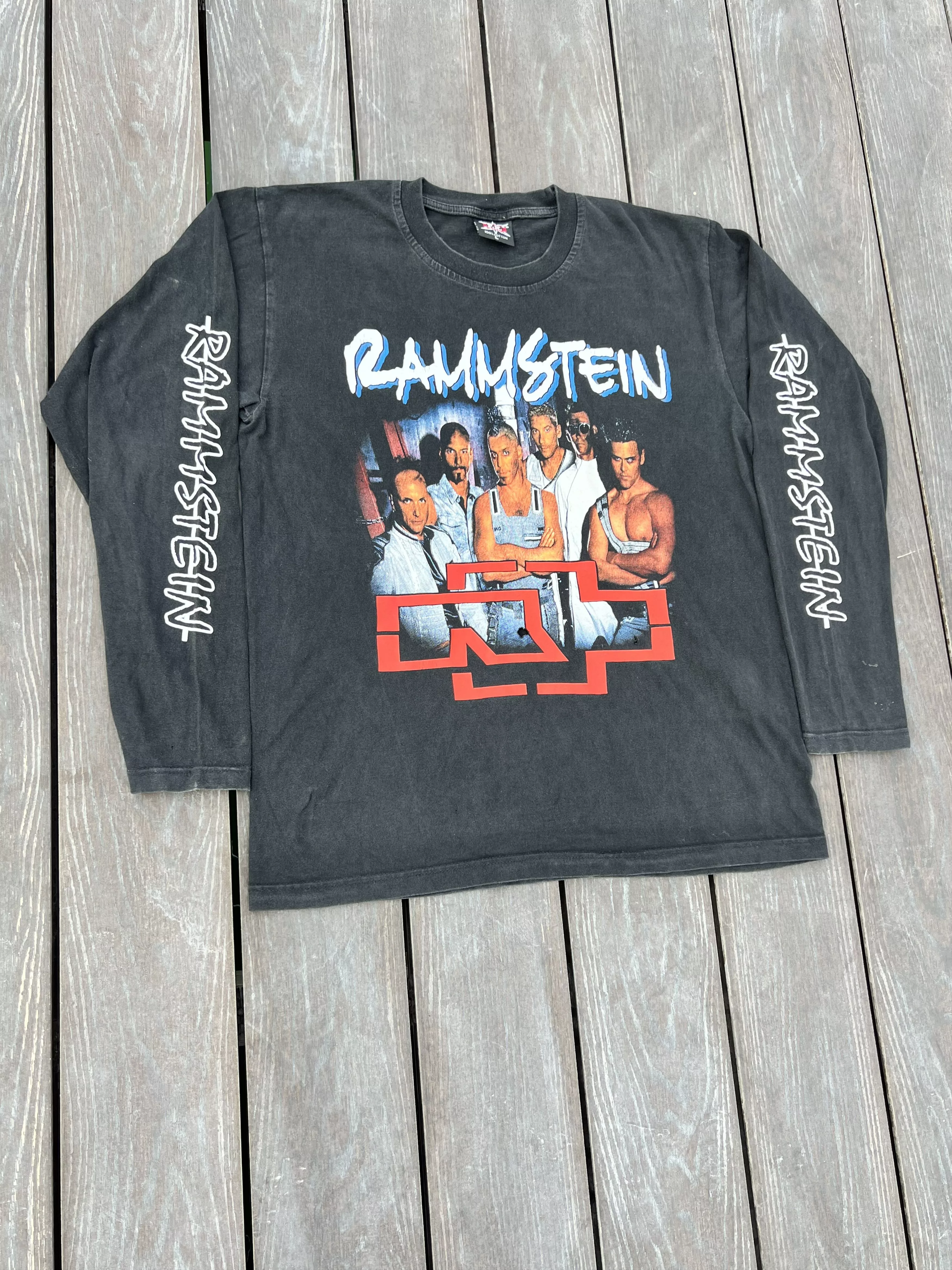 Vintage Long Sleeve T Shirts Vintage Sweatshirt Rammstein Black