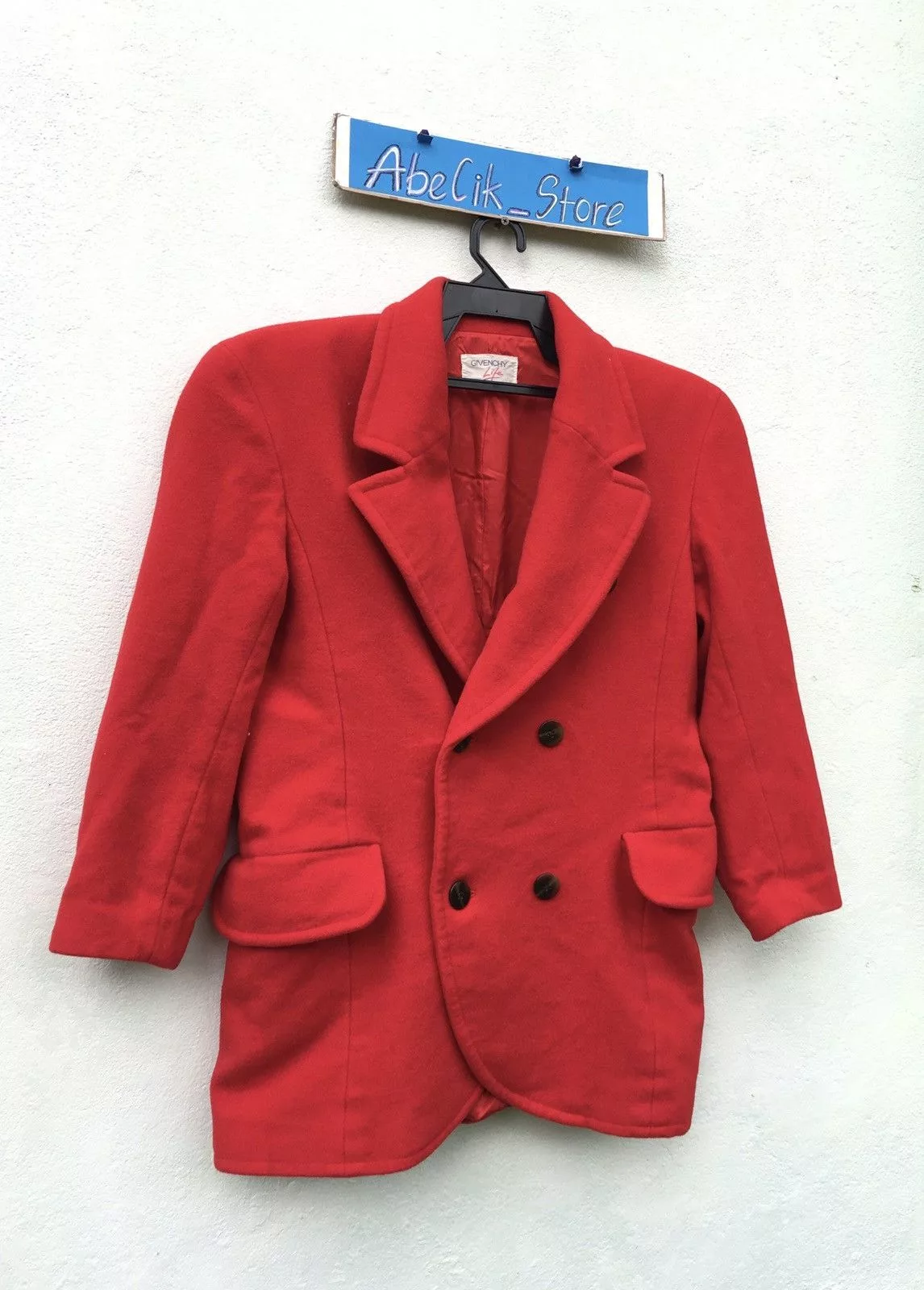 Givenchy Light Jackets Givenchy Life Double Breasted Suede Jacket Red