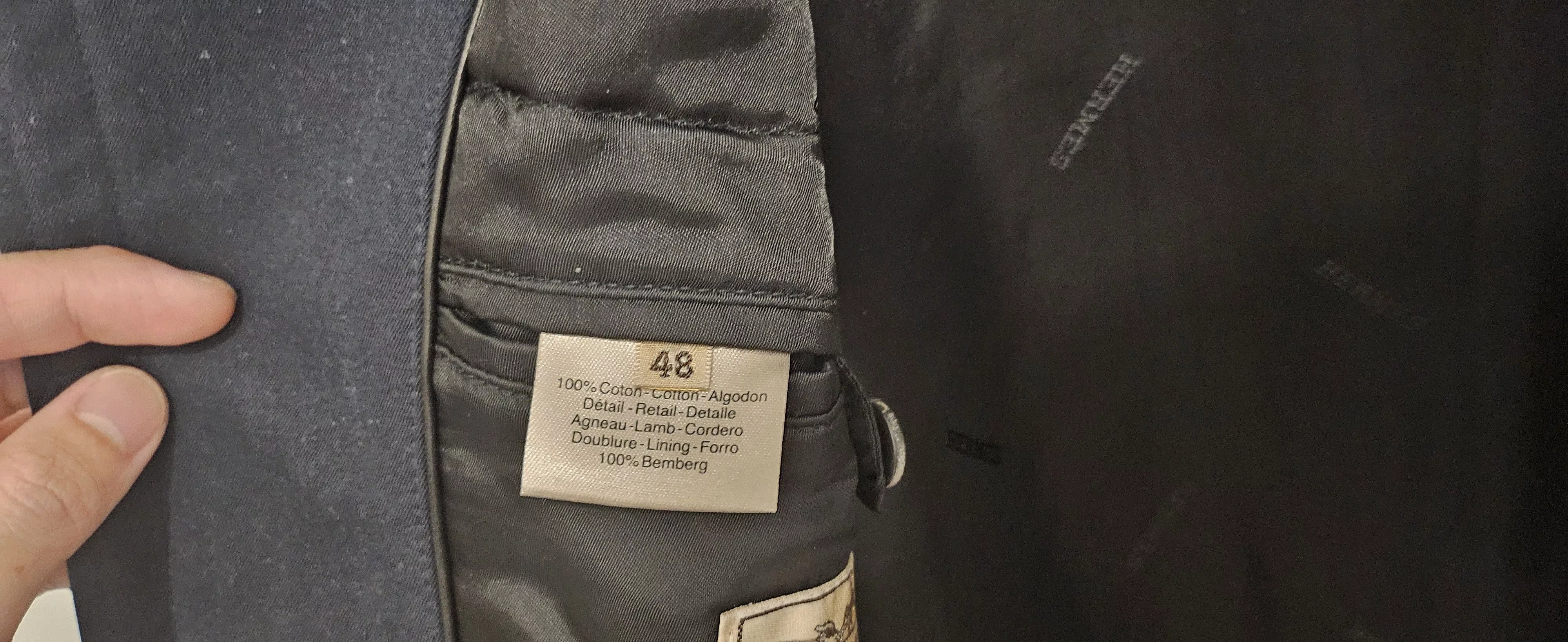 Hermes Heavy Coats Hermes Work Jacket - Size 48 Blue