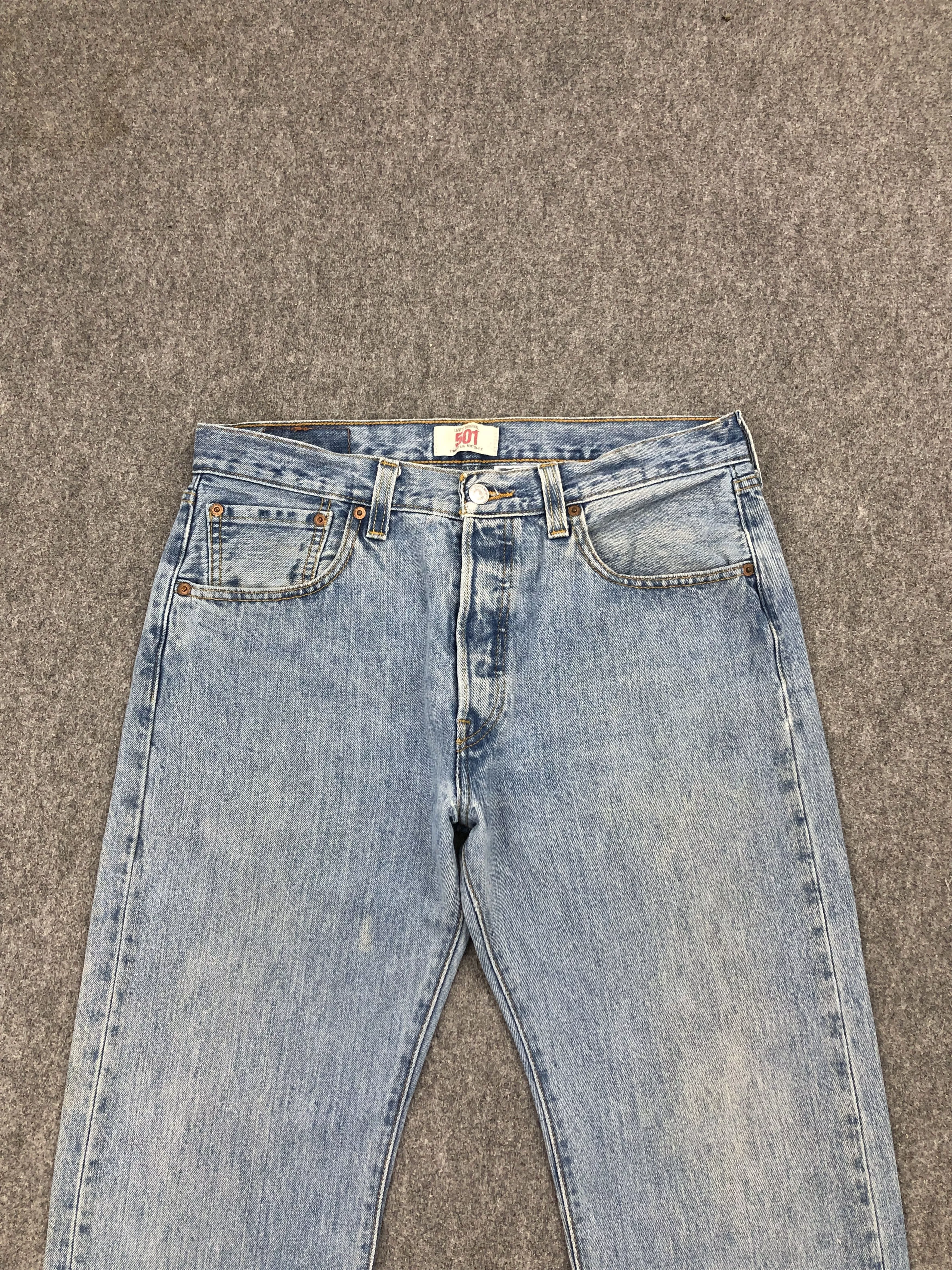 Levi's Denim Levi's × Vintage Vintage Levi's 501 Light Blue Washed Jeans