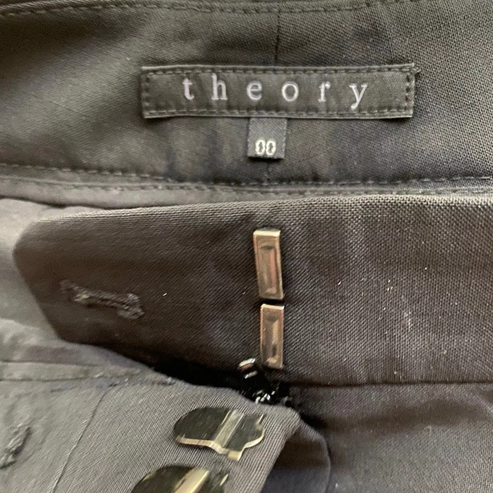 Theory Pants Theory Demitria 4 Stretch-Wool Flared Pants Black
