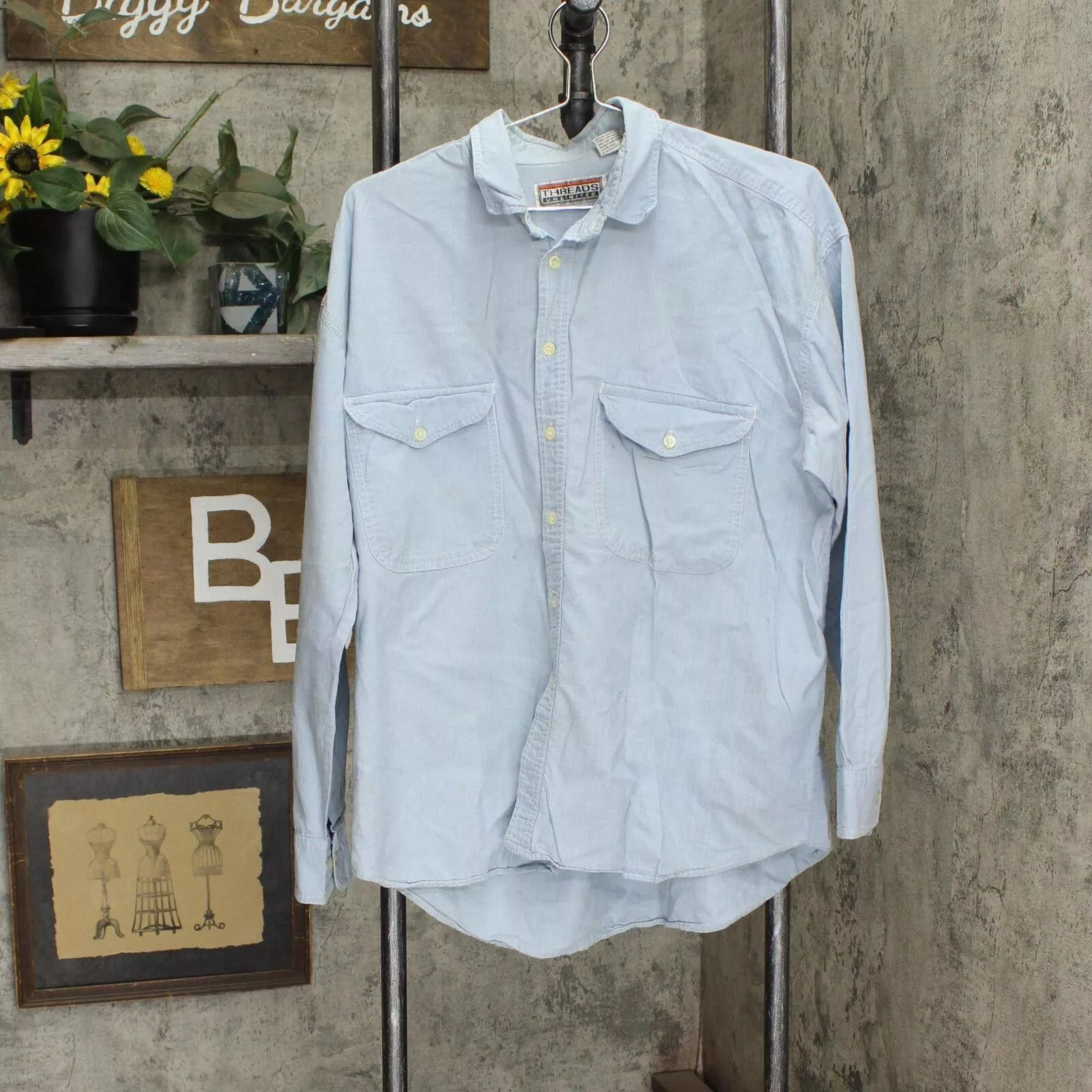 Designer Shirts Button Ups Designer Threads Unlimited Up Work Shirt 1667a1922846dc Light Blue L