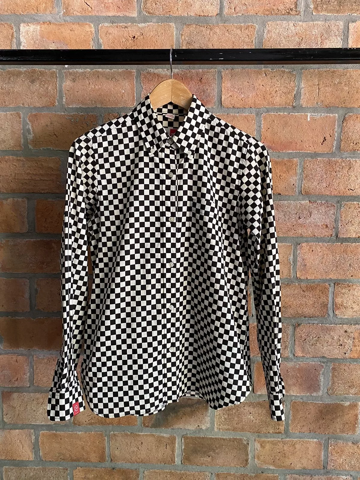 Designer Button Ups Designer × Japanese Brand No Make checked shirt Black