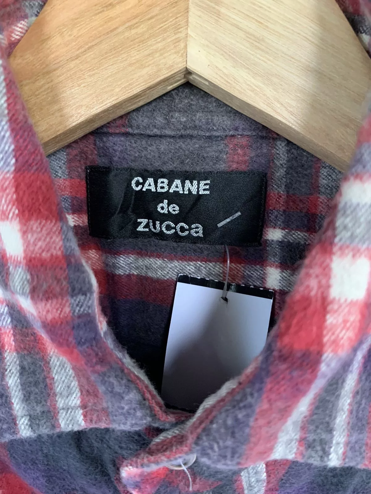CABANE de ZUCCa Shirts Button Ups CABANE de ZUCCa × Issey Miyake × Zucca Cabane De Zucca Flannel Shirt Red