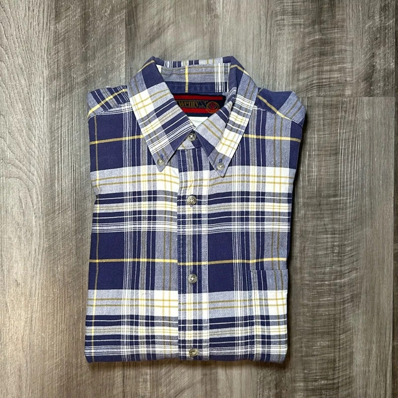 Wrangler Shirts Button Ups Wrangler 20X Western Long Sleeve Button Down - Large Blue
