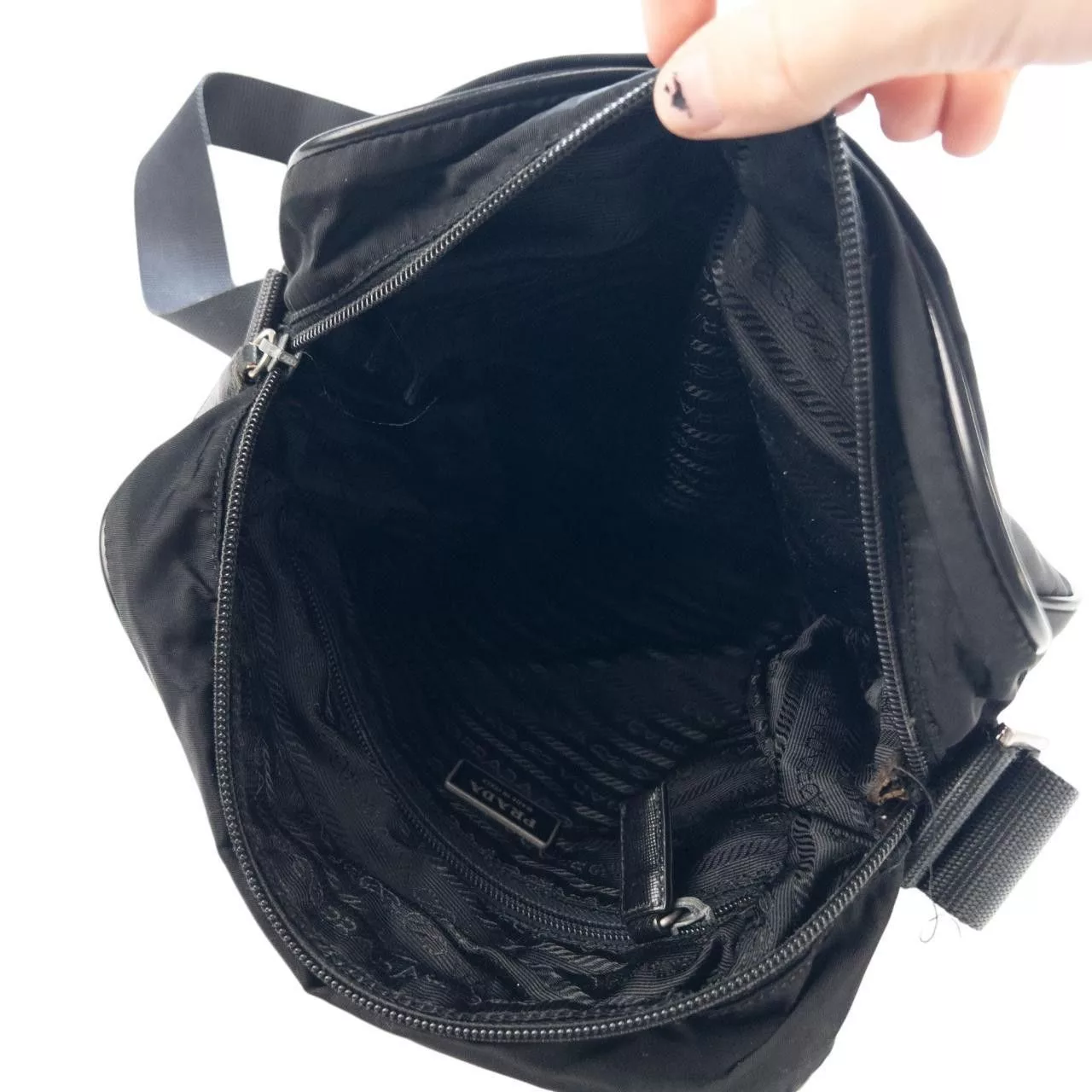 Prada Bags Luggage Vintage Prada Crossbody Bag Black