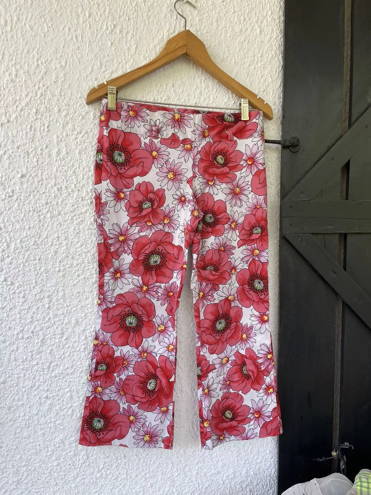 Vintage Pants Vintage Y2k capri Red