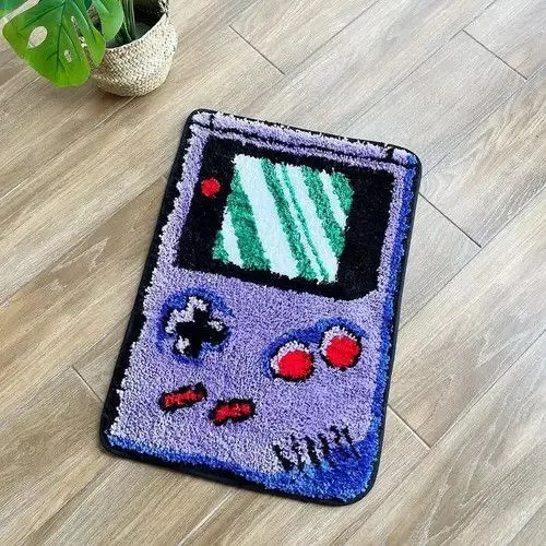 Handmade Miscellaneous 3D Handmade Hand-held Gaming Device Soft Rug Multi