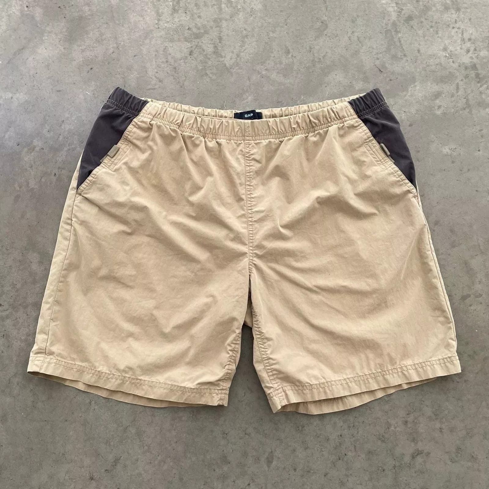 Gap Shorts Vintage Gap Tan Nylon Shorts Brown