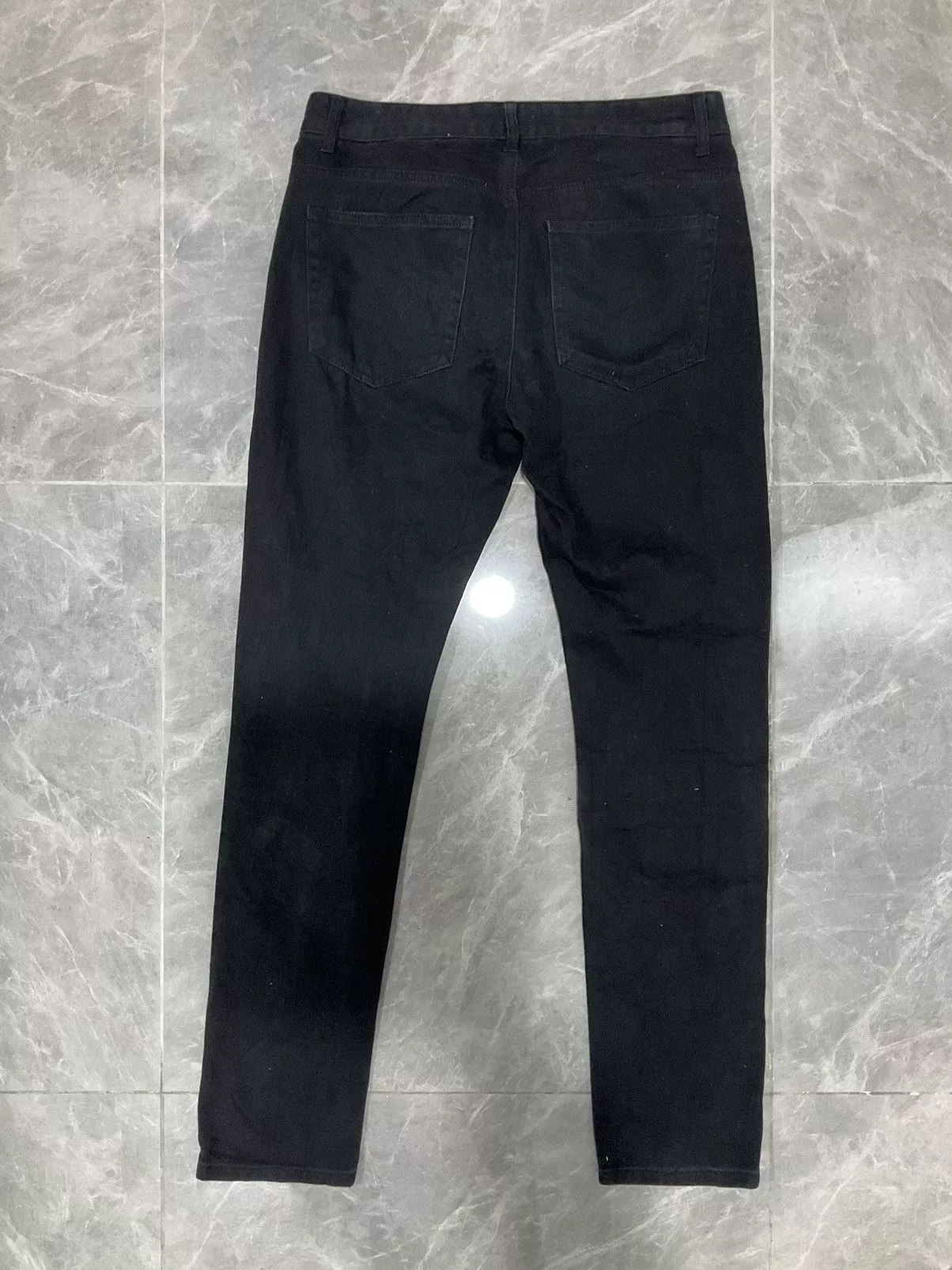 If Six Was Nine Denim If Six Was Nine × Japanese Brand Jeans Black Distressed Denim Single Zip Forever 21