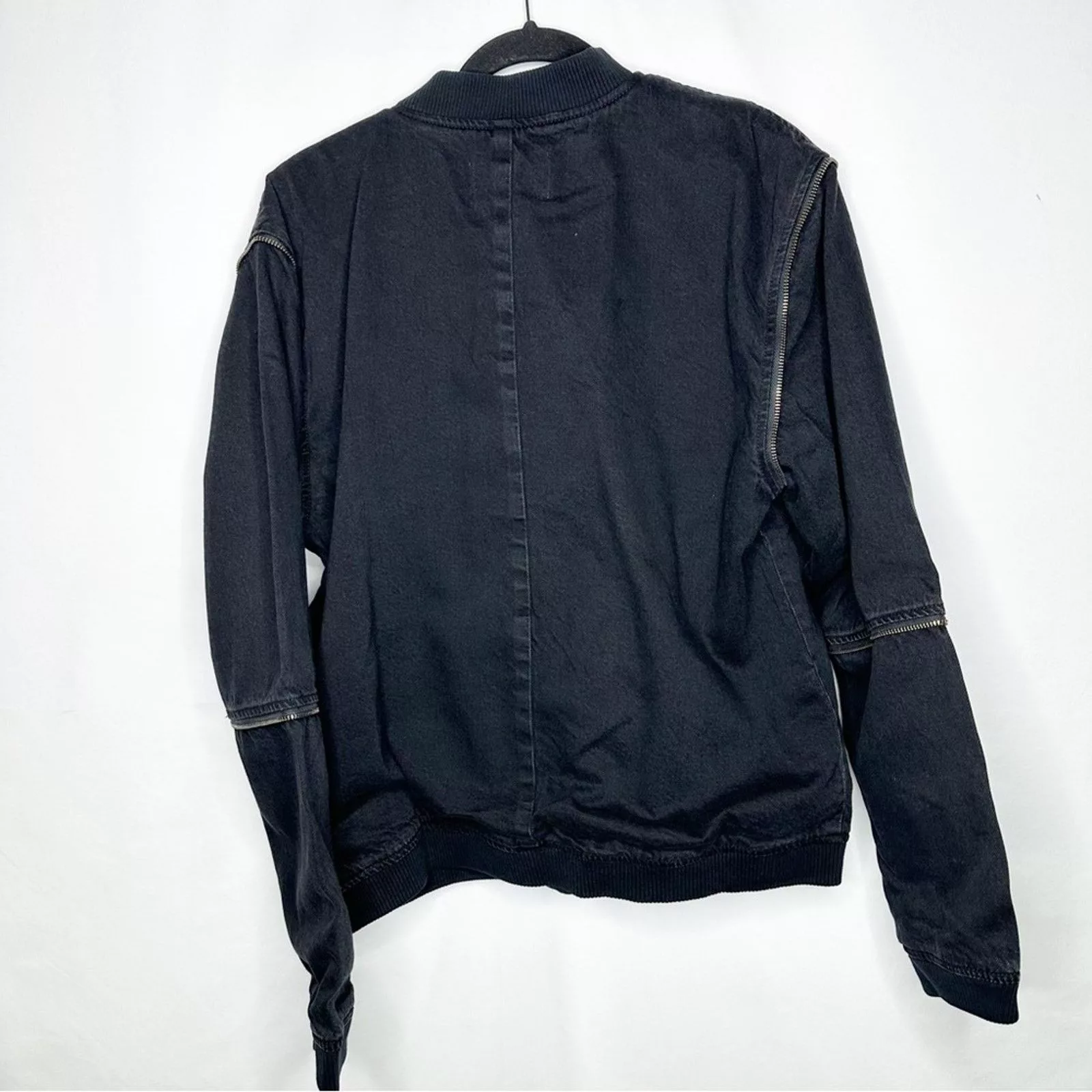 Sandrine Rose Jackets SANDRINE ROSE Black Zip Bomber NWT in Medium