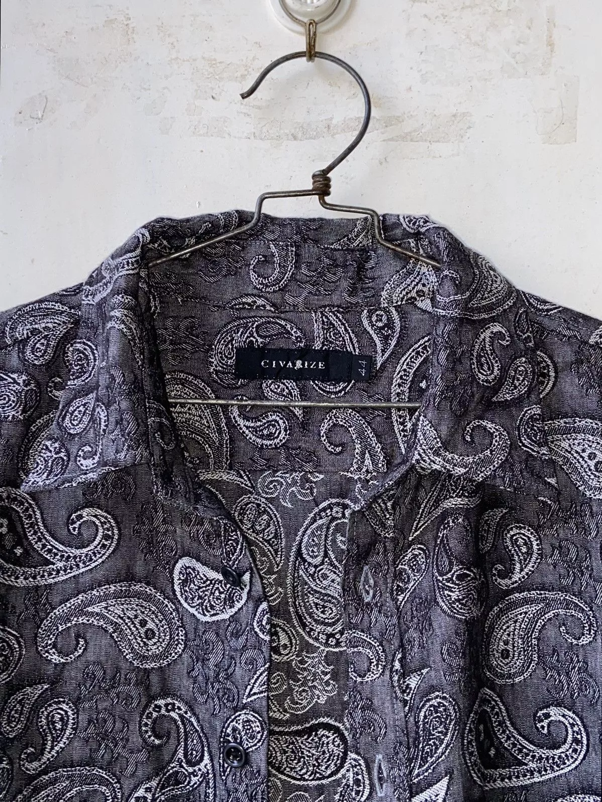 CIVARIZE Shirts Button Ups CIVARIZE Grey Patterned Shirts/Outer Gray