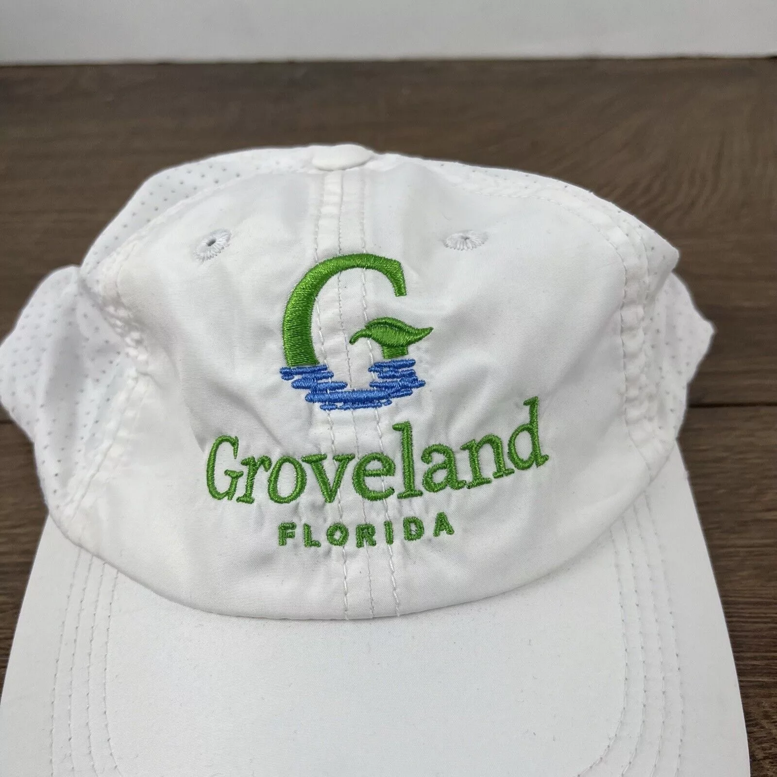 Other Hats Other Groveland Florida Hat White Adjustable Hat White Adult Size