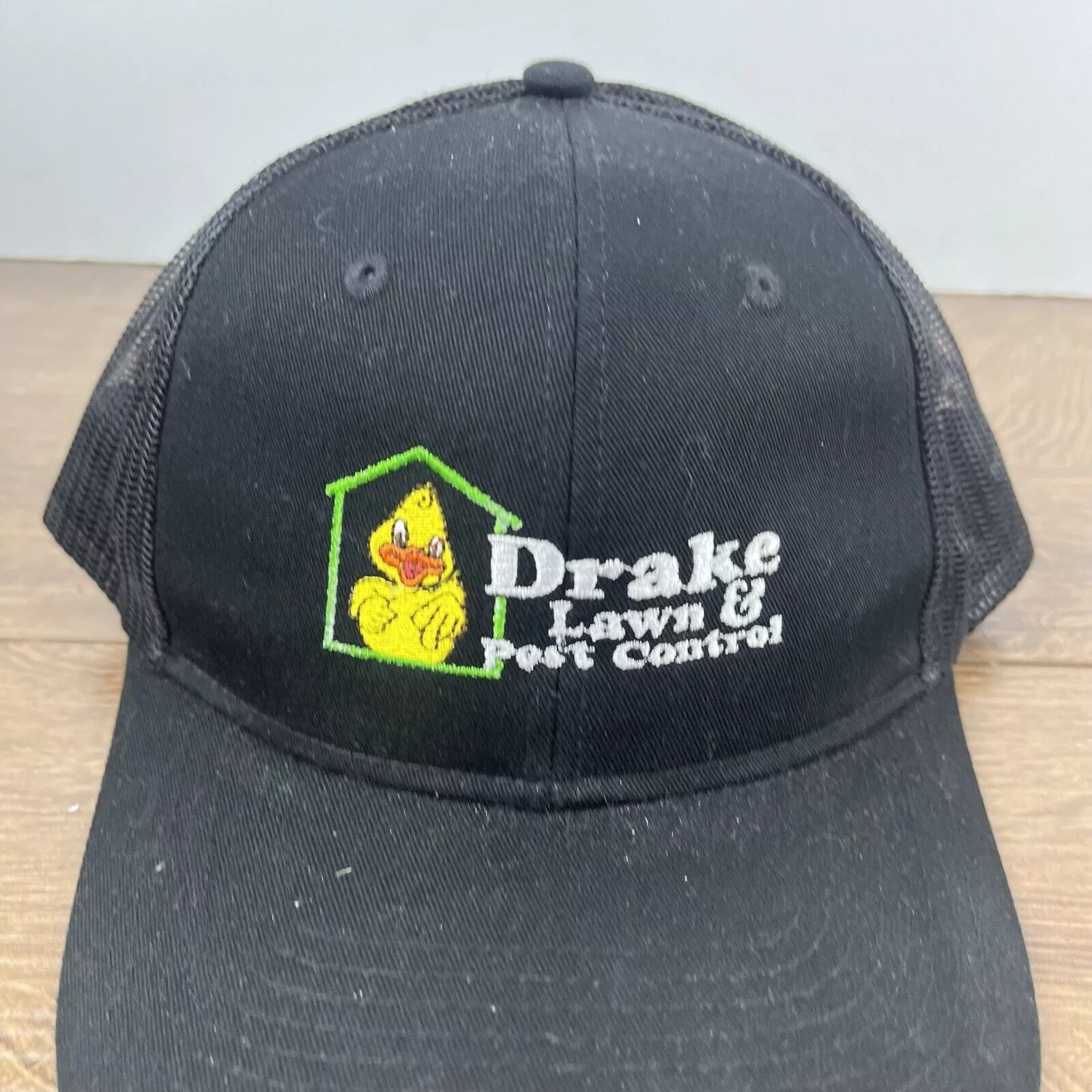 Other Hats Other Drakes Lawn & Pest Control Snapback Hat Black Hat Adjustable