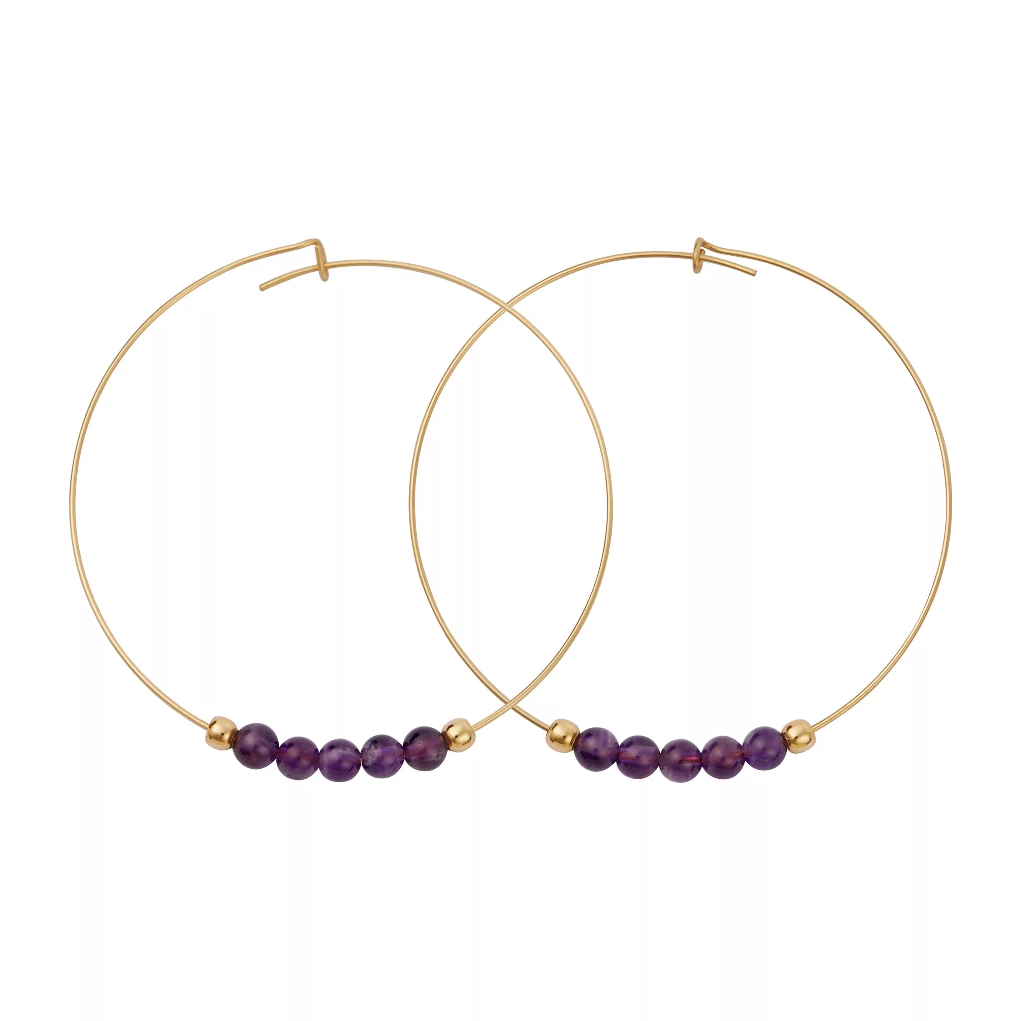 Multi Gemstone Hoops