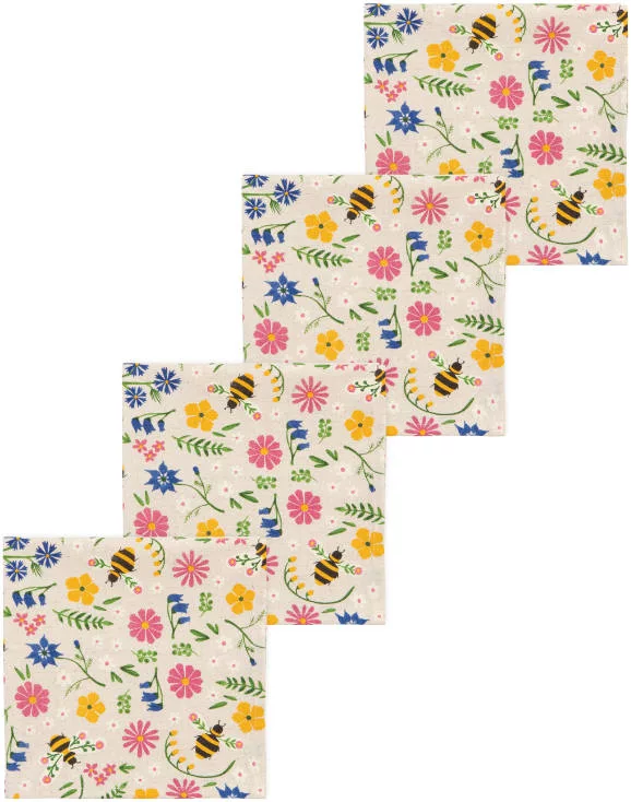 Bee Garden Napkin 4/set