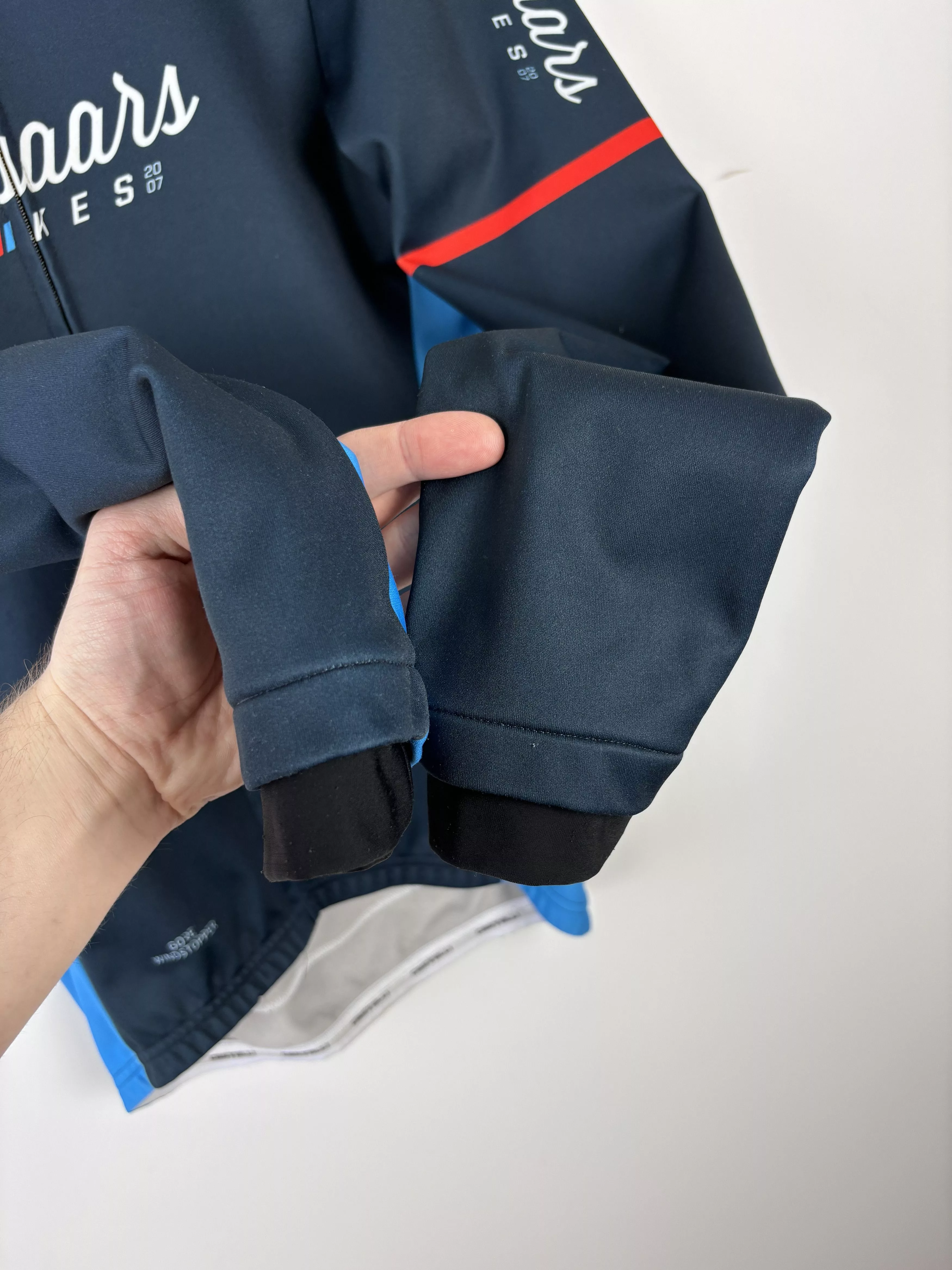 Other Jerseys Other Castelli Mutsaars Bikes Softshell Windstopper Cycling Jacket Blue Sportswear