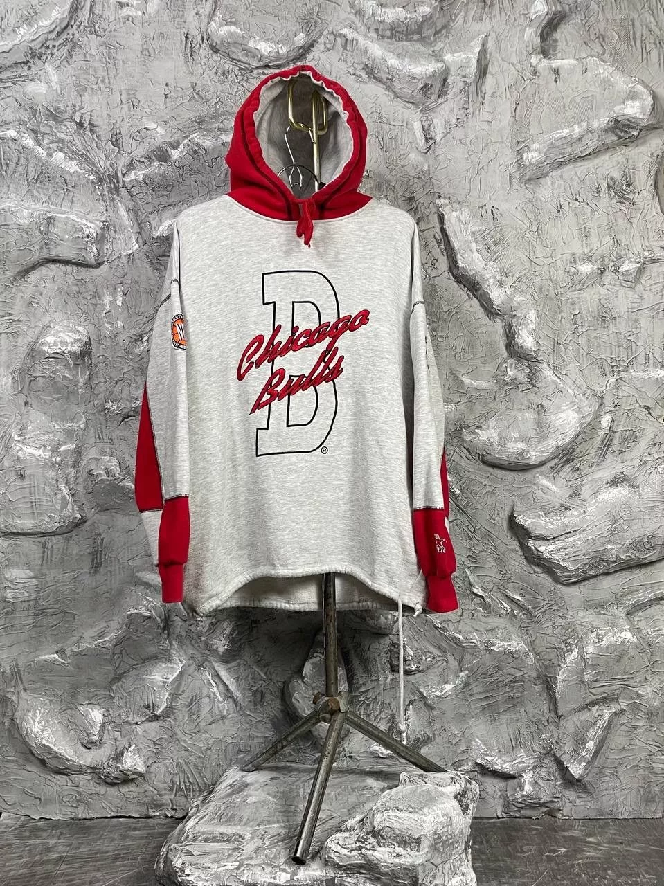 NBA Sweatshirts Hoodies NBA × Starter × Vintage Starter NBA Chicago Bulls Vintage Hoodie Made in Korea Red