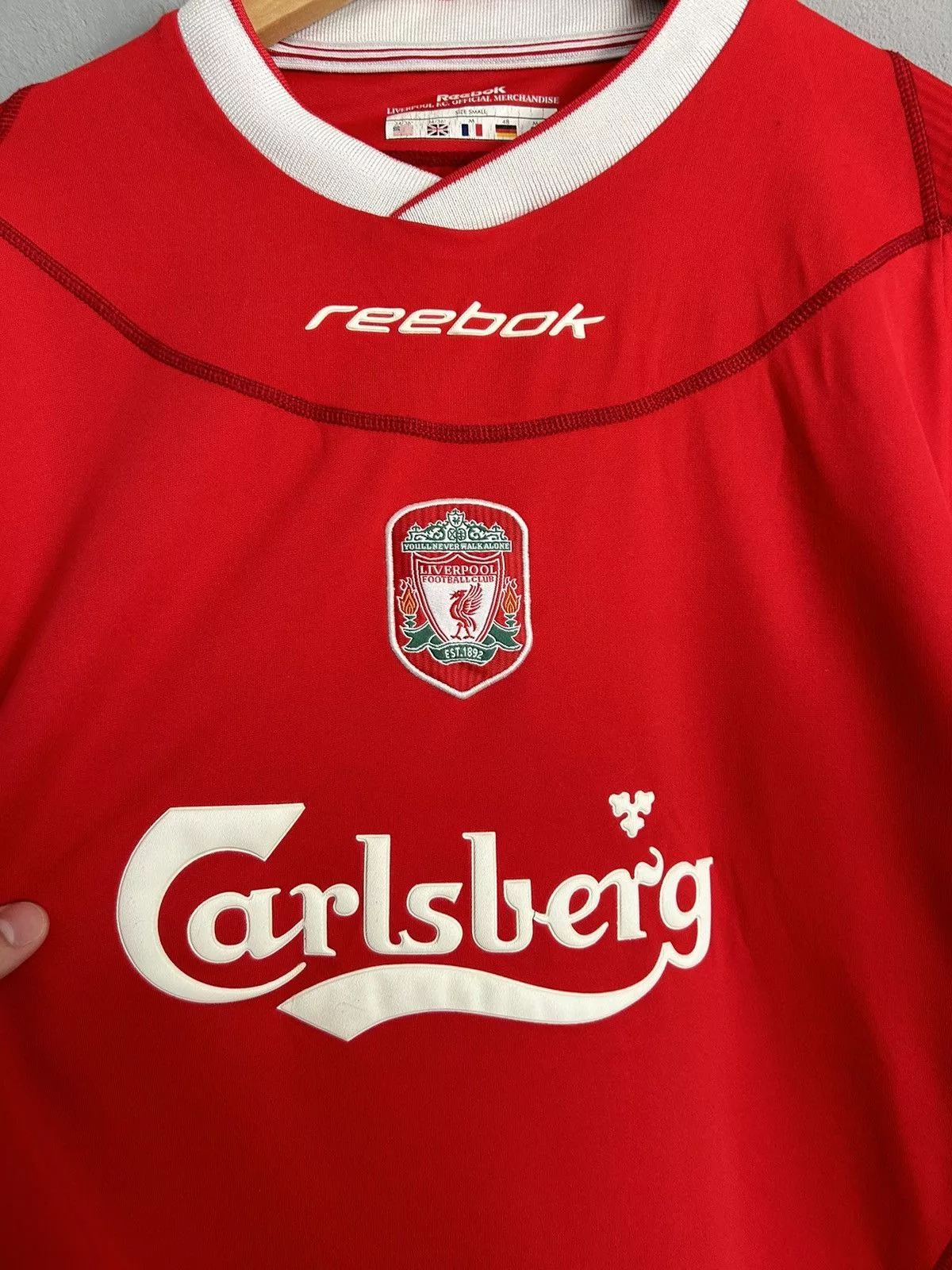 Reebok Jerseys Reebok Liverpool home jersey 2002-04 Red