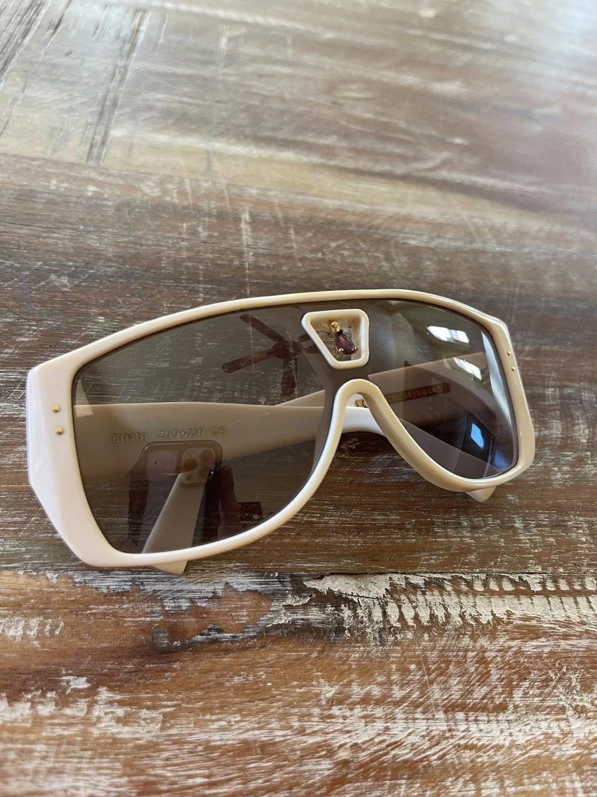 Louis Vuitton Sunglasses *GRAIL* Louis Vuitton FW2006 Bindi Peridot Sunglasses Beige