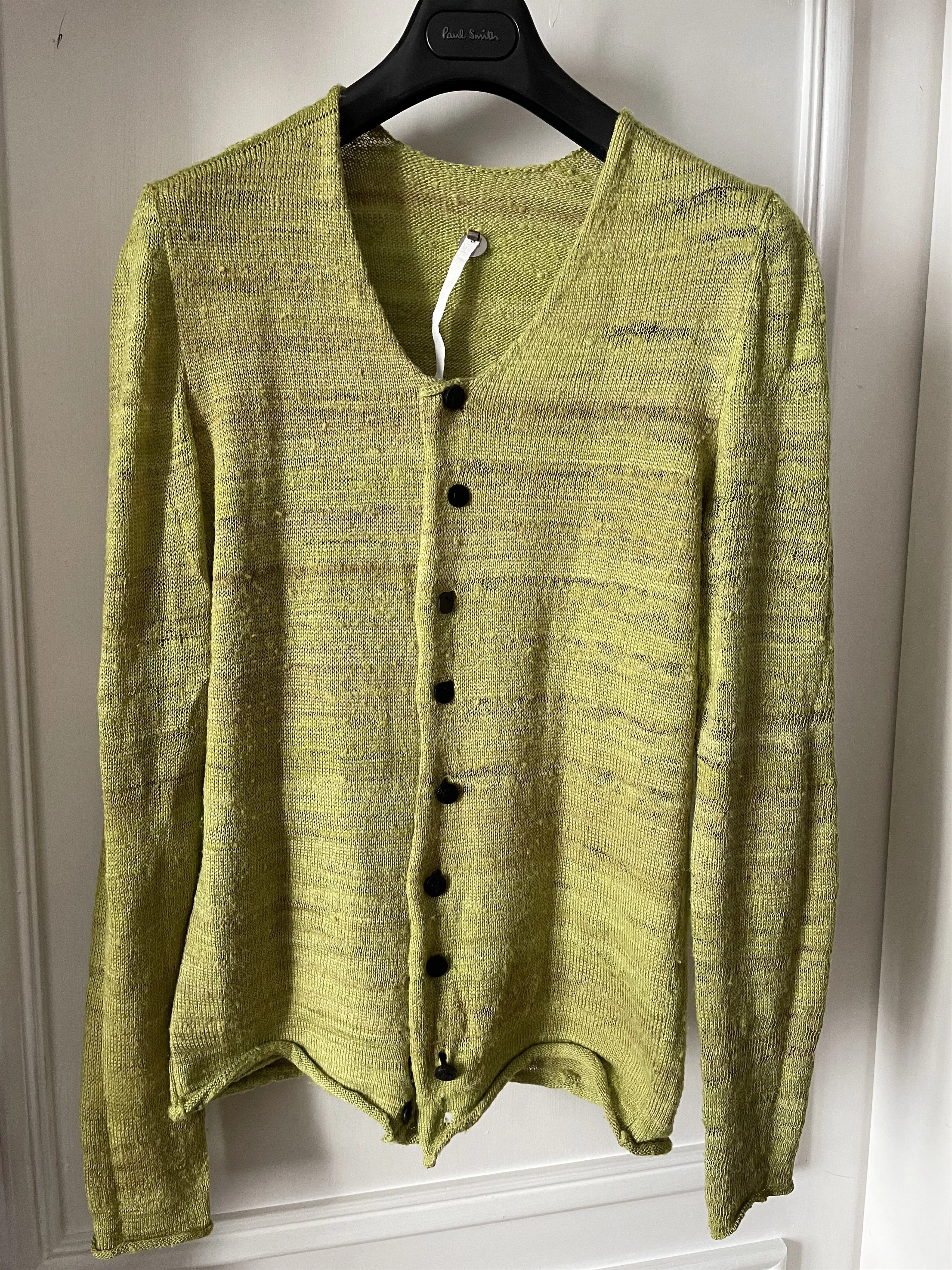 Label Under Construction Sweaters Knitwear LABEL UNDER CONSTRUCTION HANDSPUN SILK CARDIGAN SIZE-M Multi