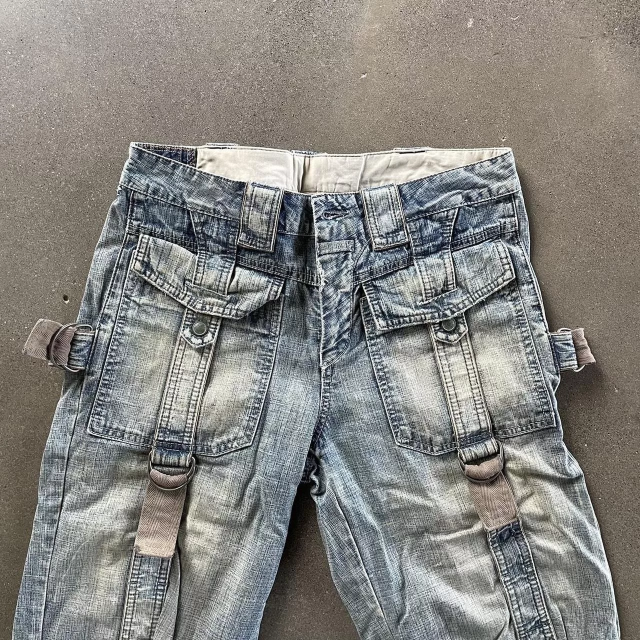 Marithe + Francois Girbaud Shorts Marithe + Francois Girbaud faded washed out jorts Blue